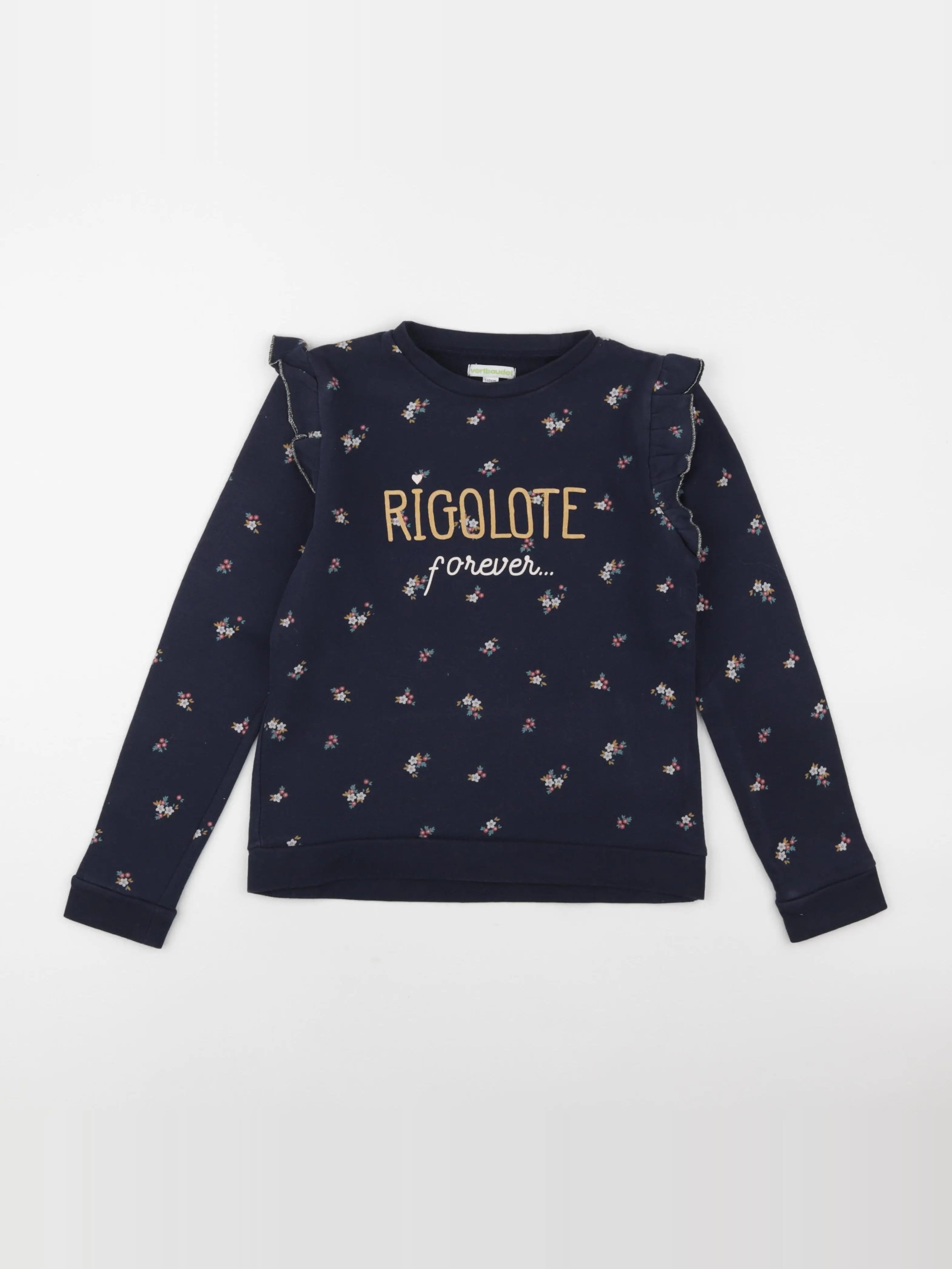 Vertbaudet - sweat bleu - 10 ans