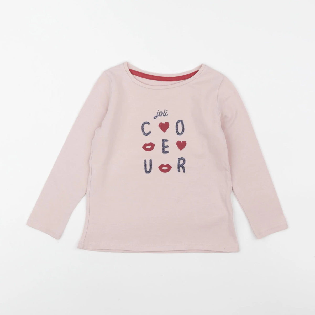 Vertbaudet - tee-shirt rose - 4 ans