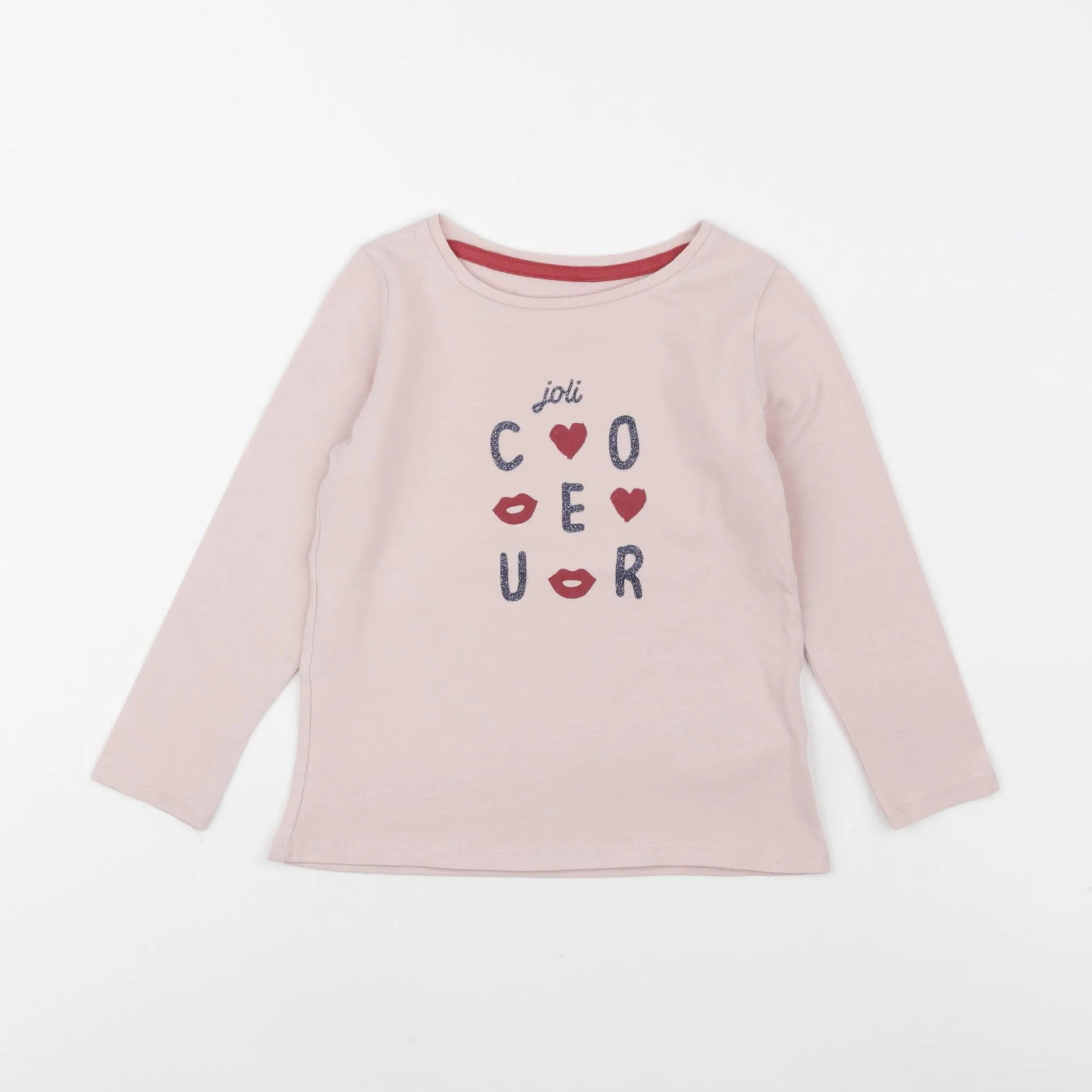 Vertbaudet - tee-shirt rose - 4 ans