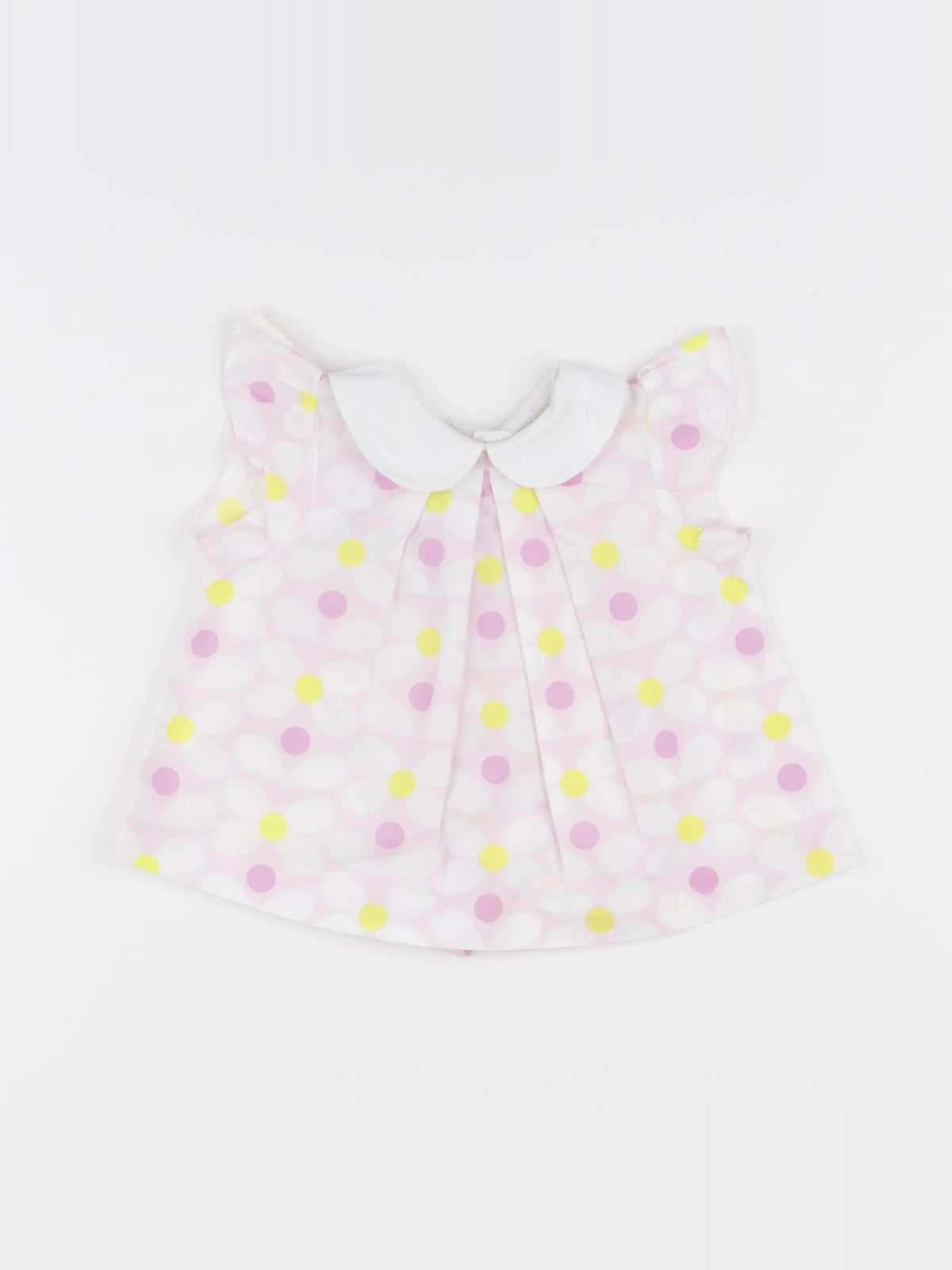 Jacadi - blouse rose, jaune - 12 mois