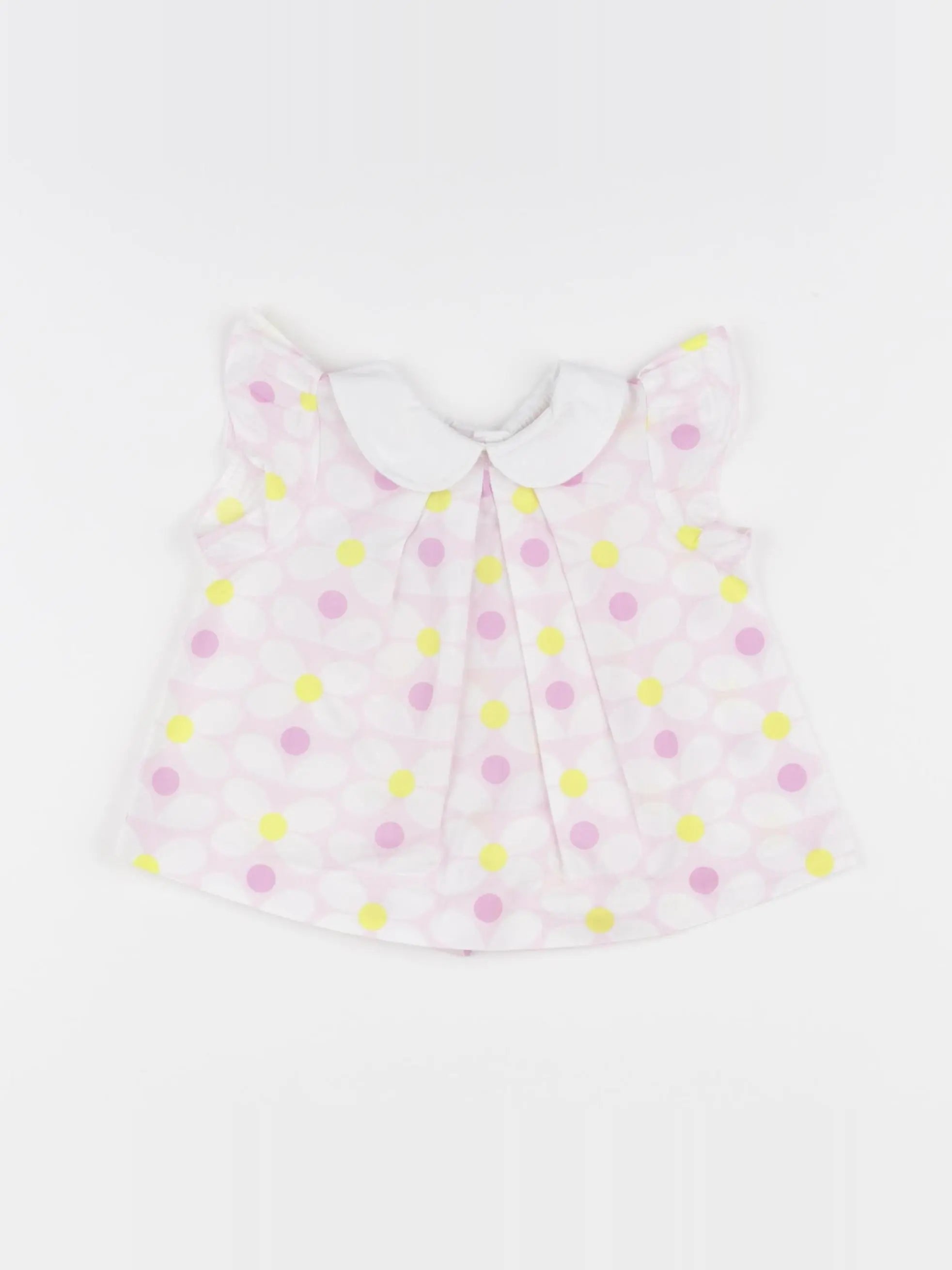 Jacadi - blouse rose, jaune - 12 mois