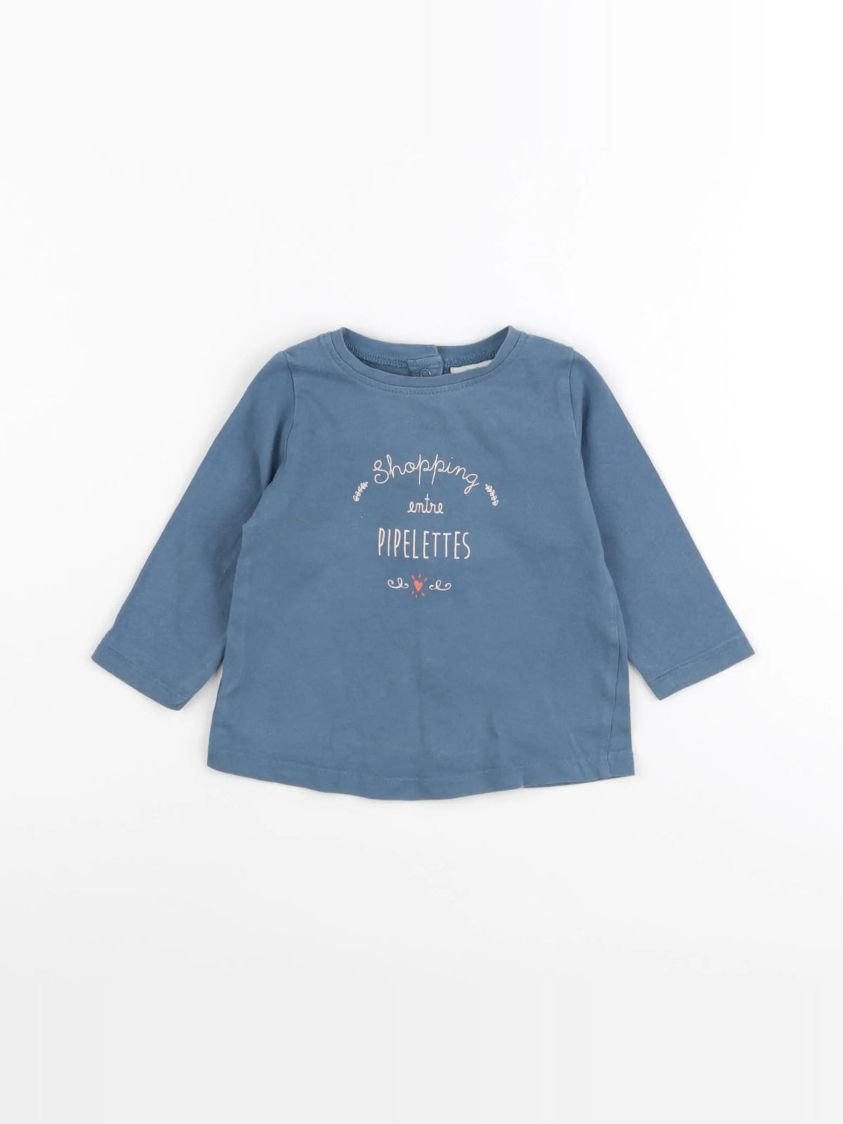 Tape à l'oeil - tee-shirt bleu - 6 mois
