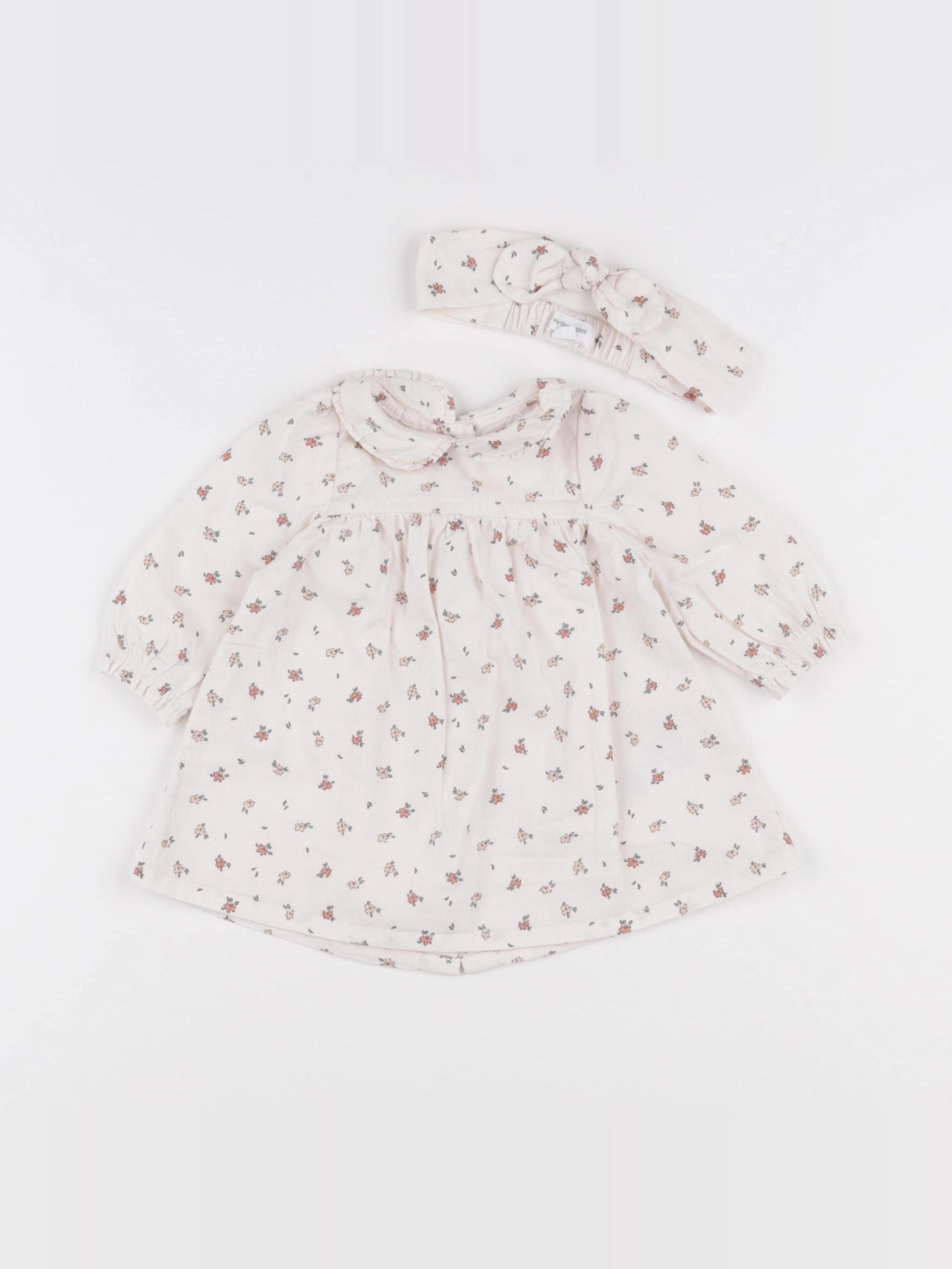 Vertbaudet - ensemble beige - 1 mois