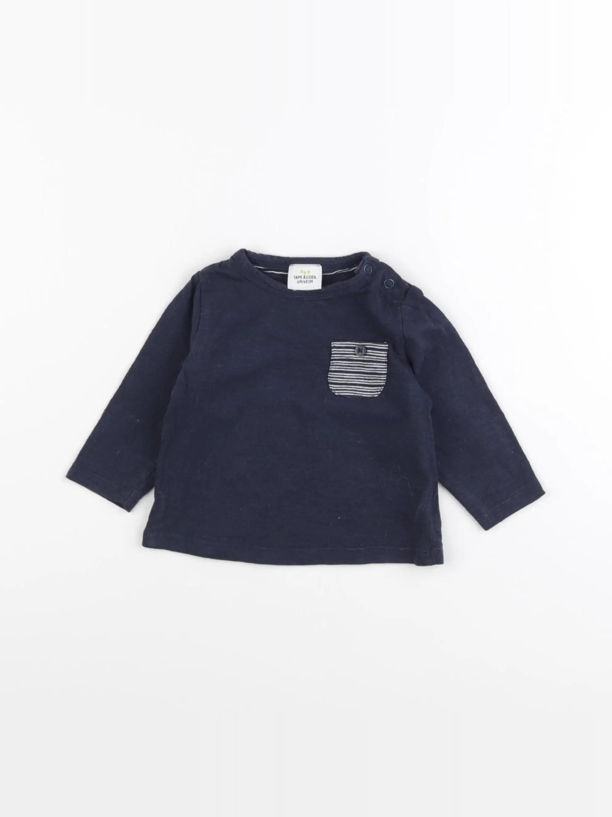 Tape à l'oeil - tee-shirt bleu - 6 mois
