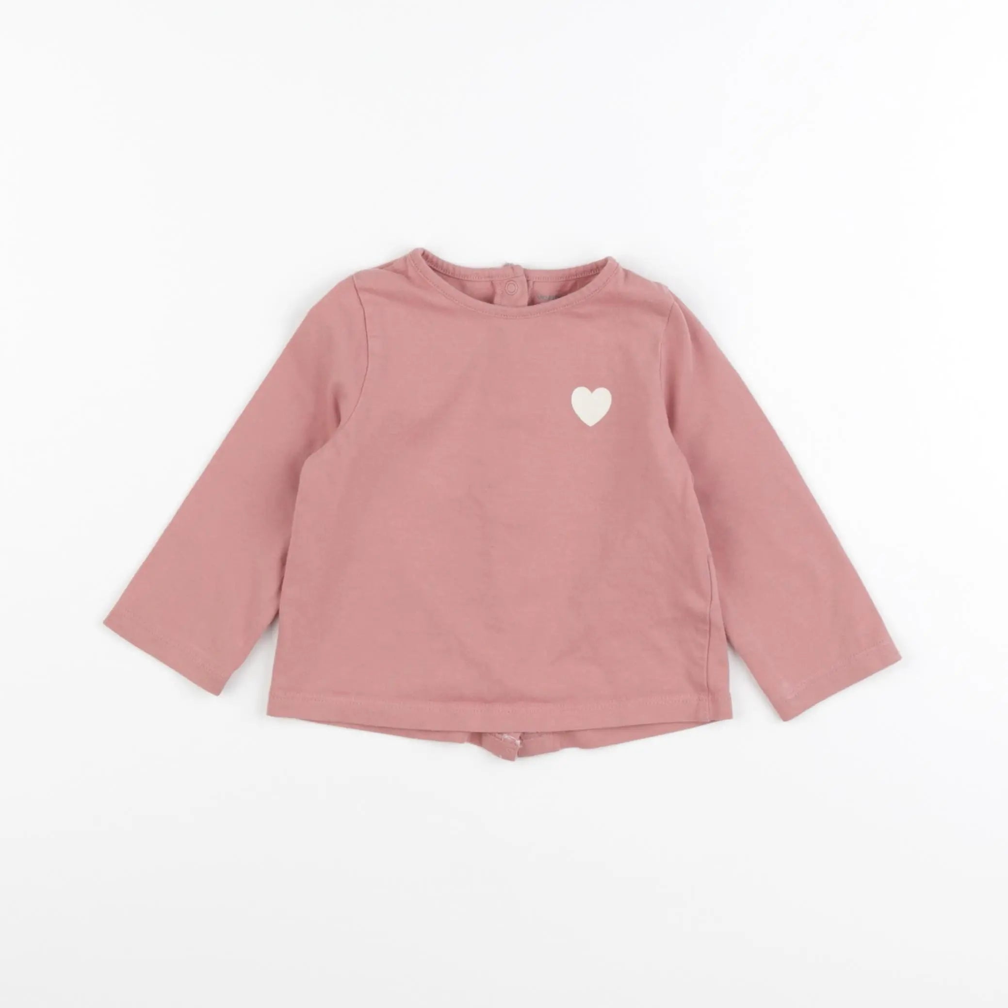 Vertbaudet - tee-shirt rose - 9 mois
