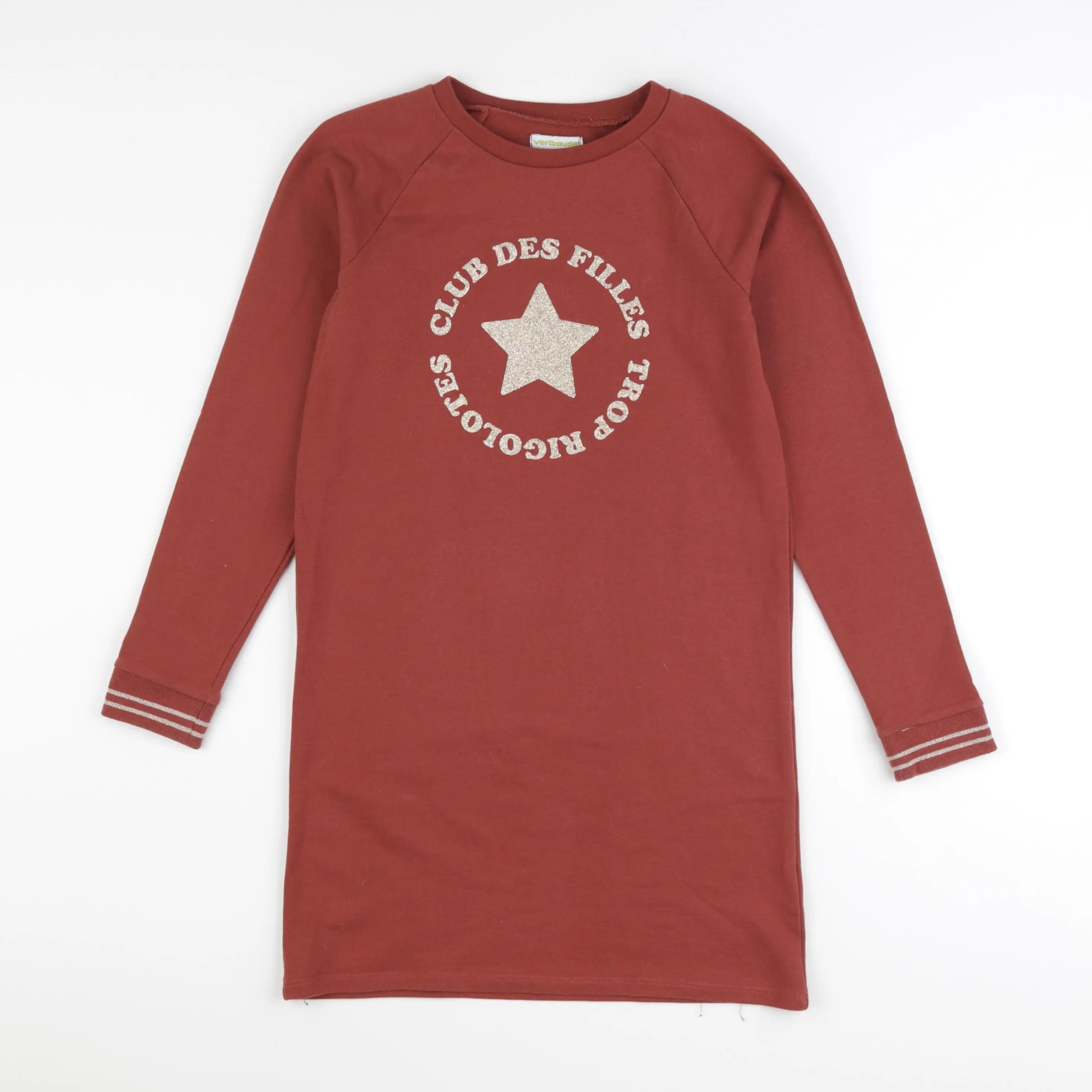 Vertbaudet - robe marron - 10 ans