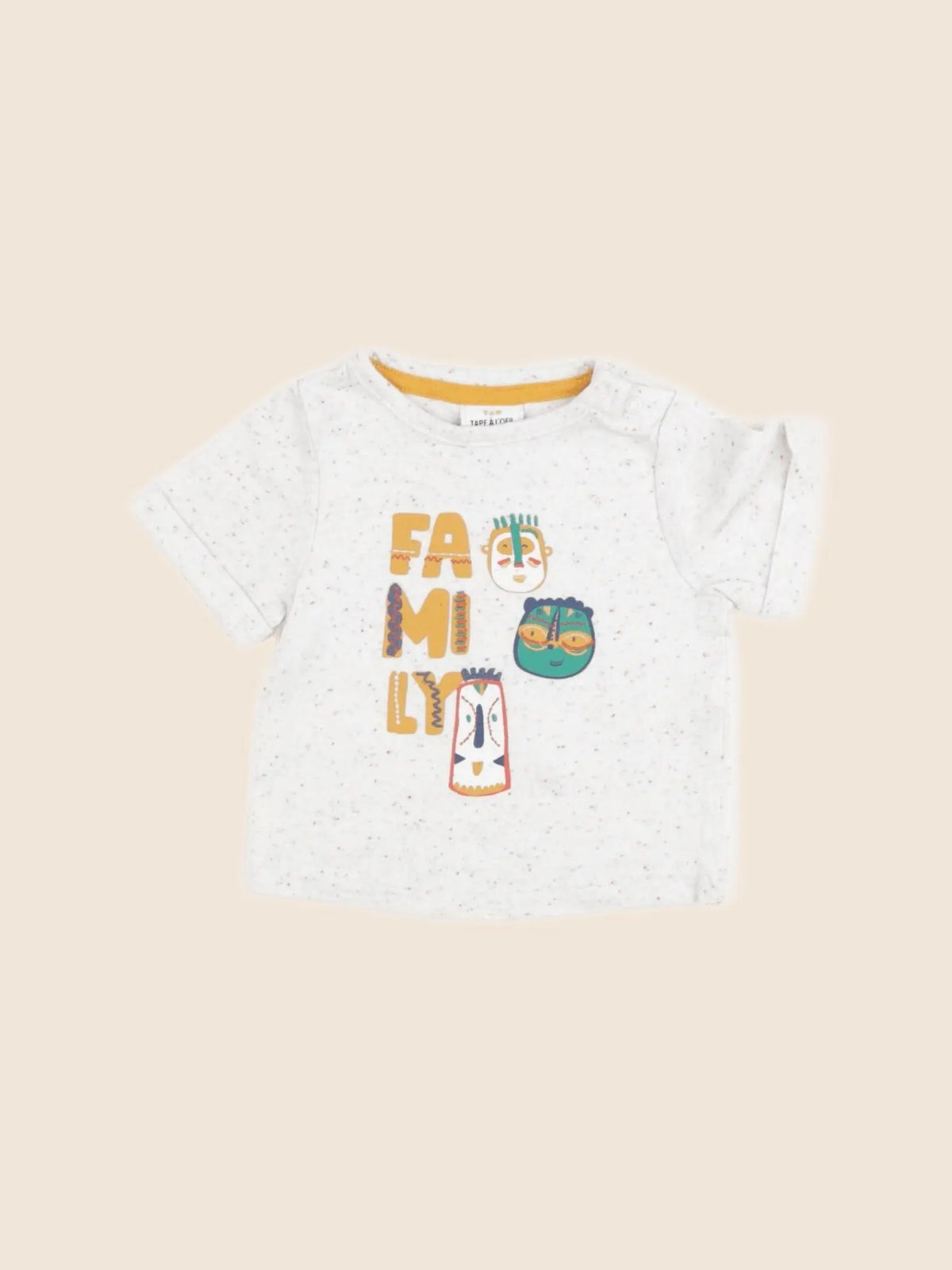 Tape à l'oeil - tee-shirt beige - 3 mois