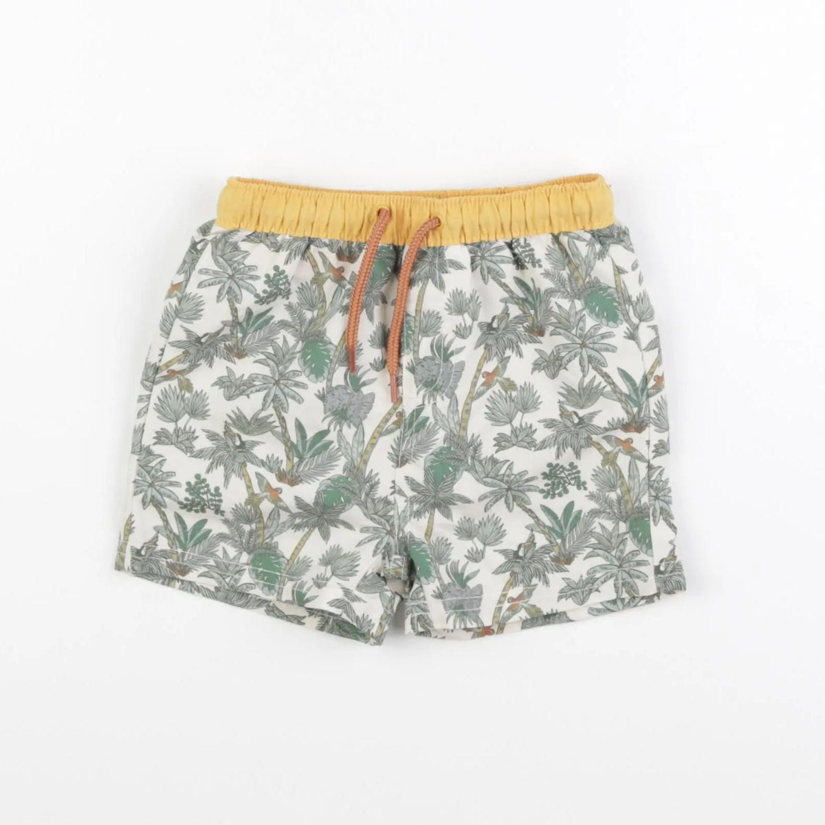 Vertbaudet - maillot de bain blanc, vert - 12 mois
