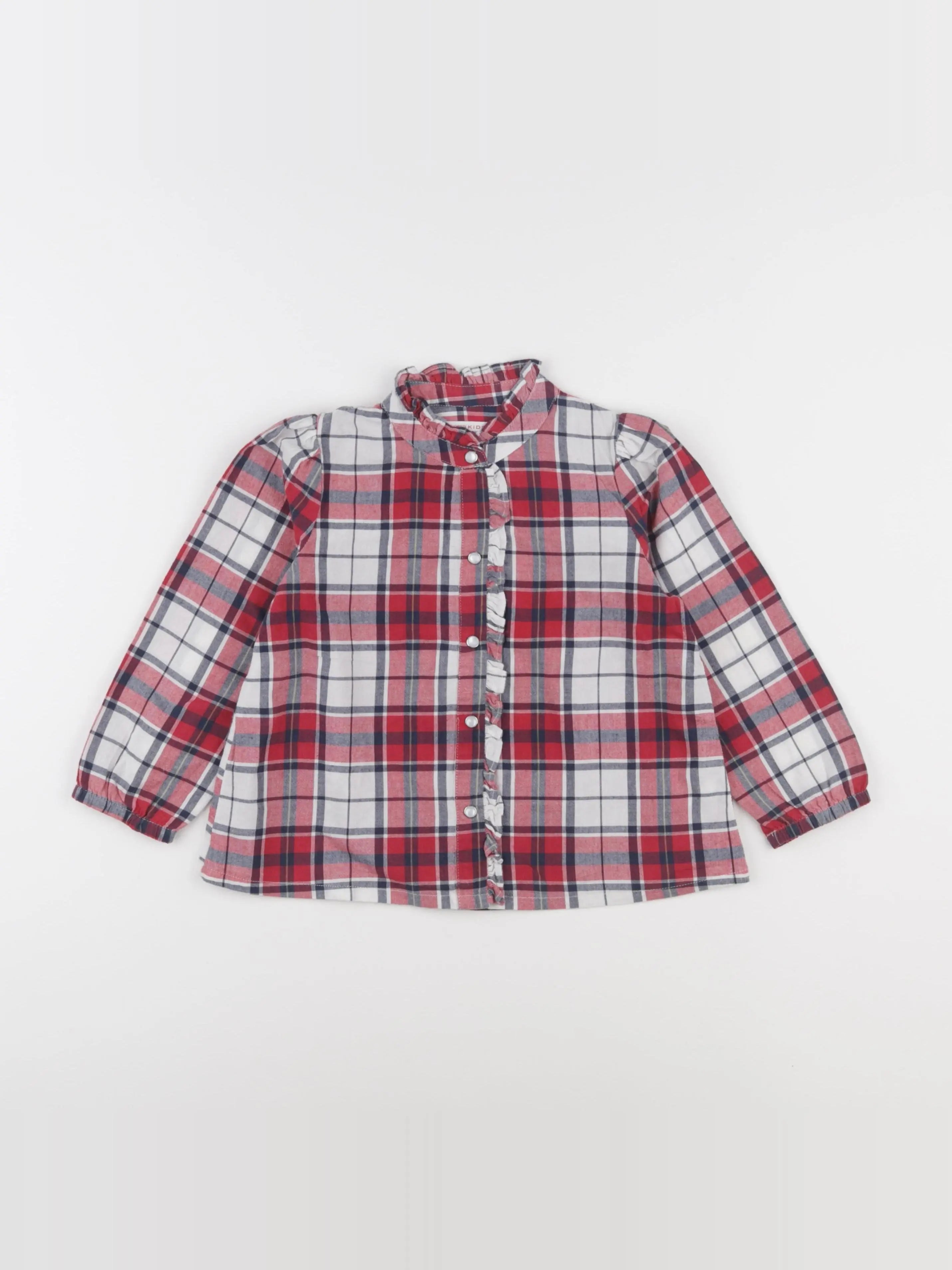 Monoprix - blouse rouge - 4 ans