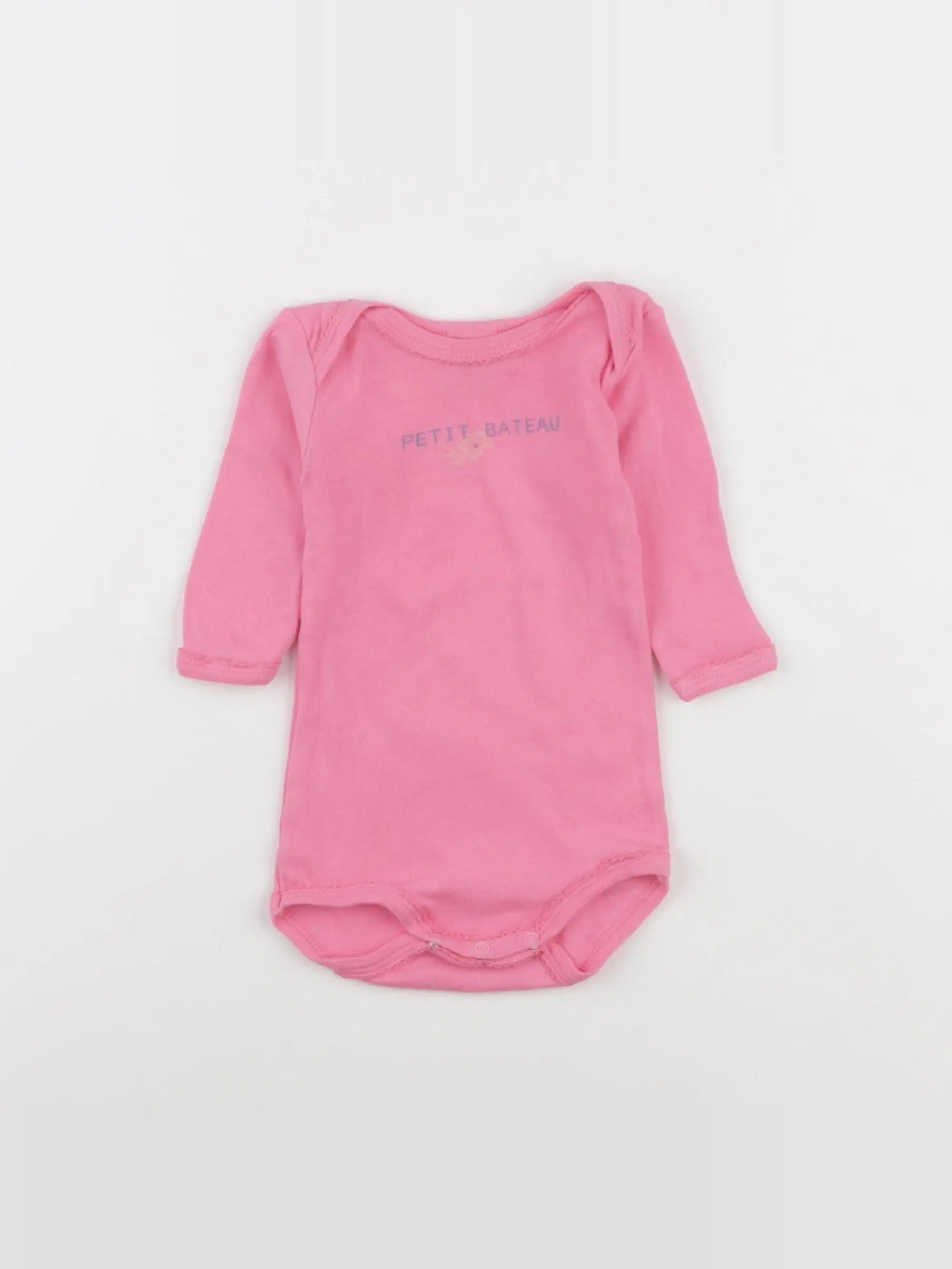 Petit Bateau - body rose - 3 mois