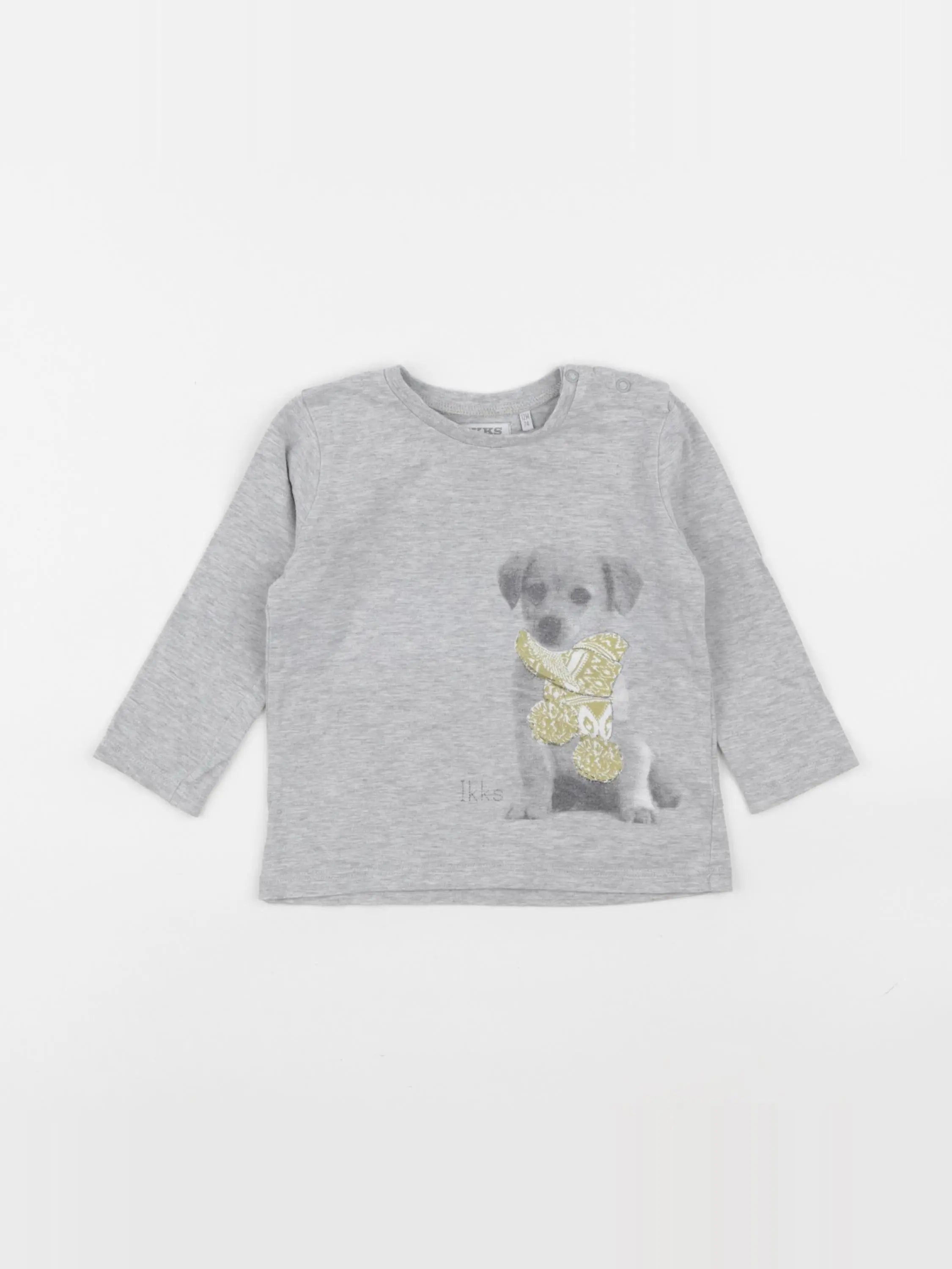 IKKS - tee-shirt gris - 12 mois