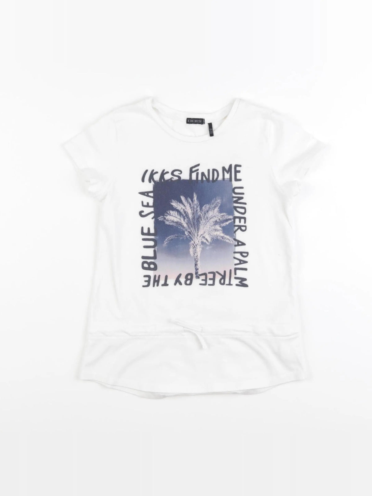 IKKS - tee-shirt blanc - 8 ans
