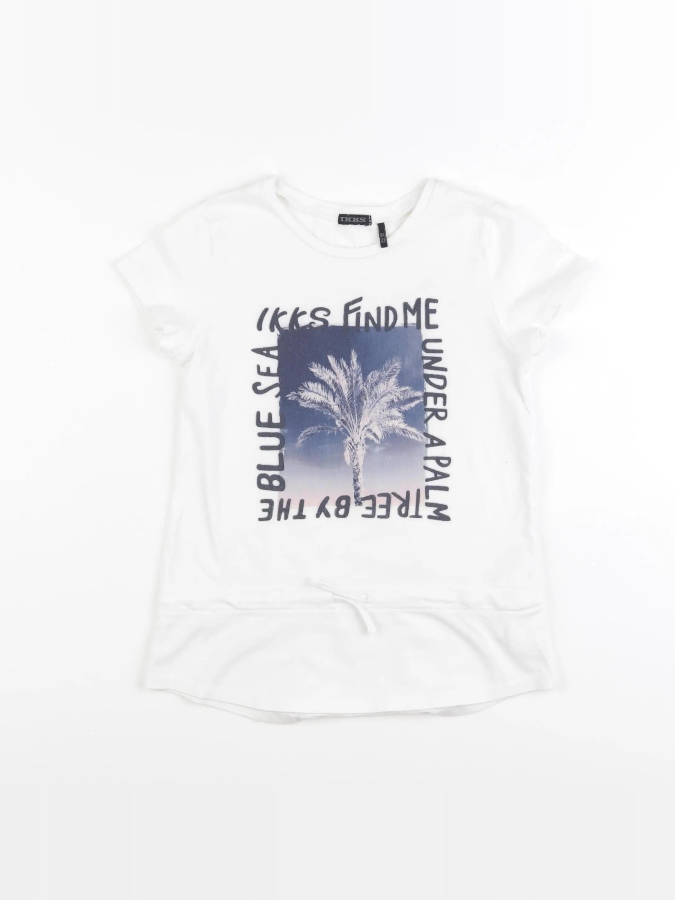 IKKS - tee-shirt blanc - 8 ans