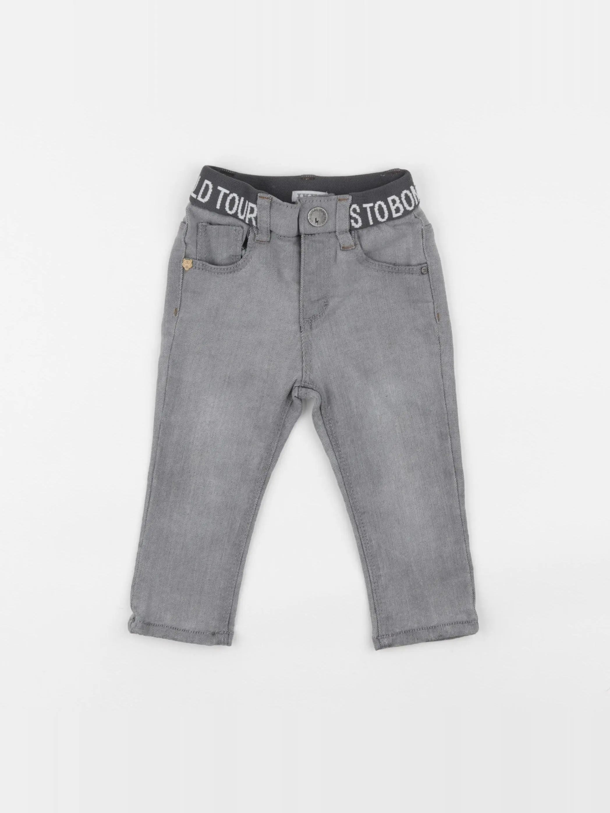 IKKS - jean gris - 12 mois