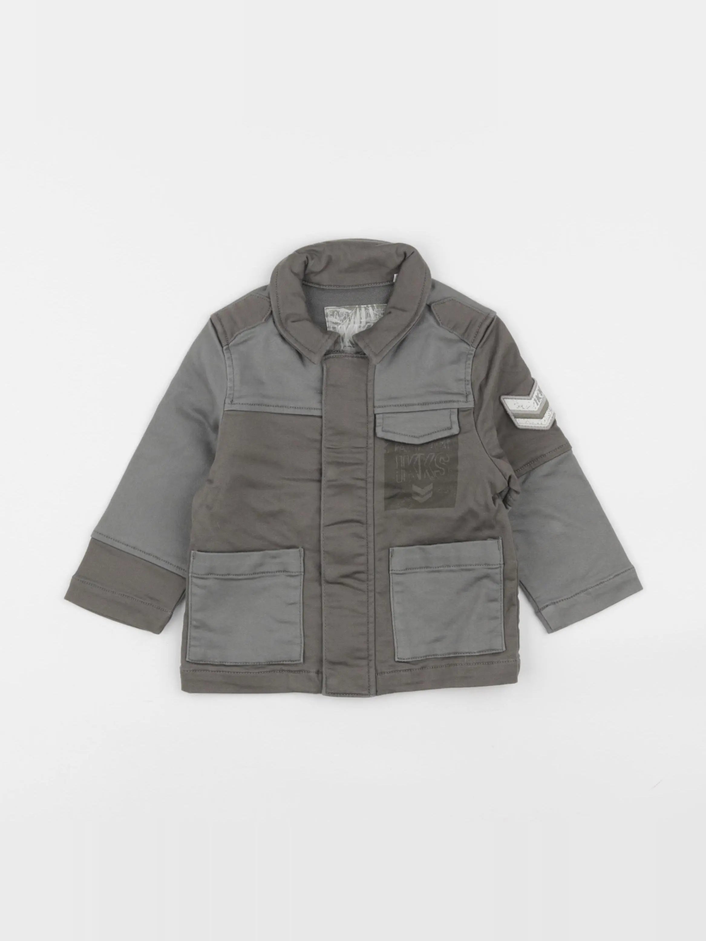 IKKS - veste imprimé au dos vert - 12 mois
