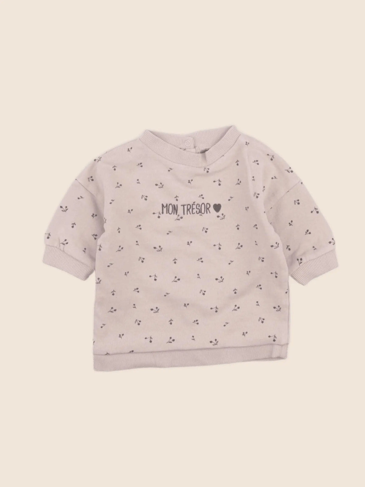 Vertbaudet - sweat rose - 3 mois