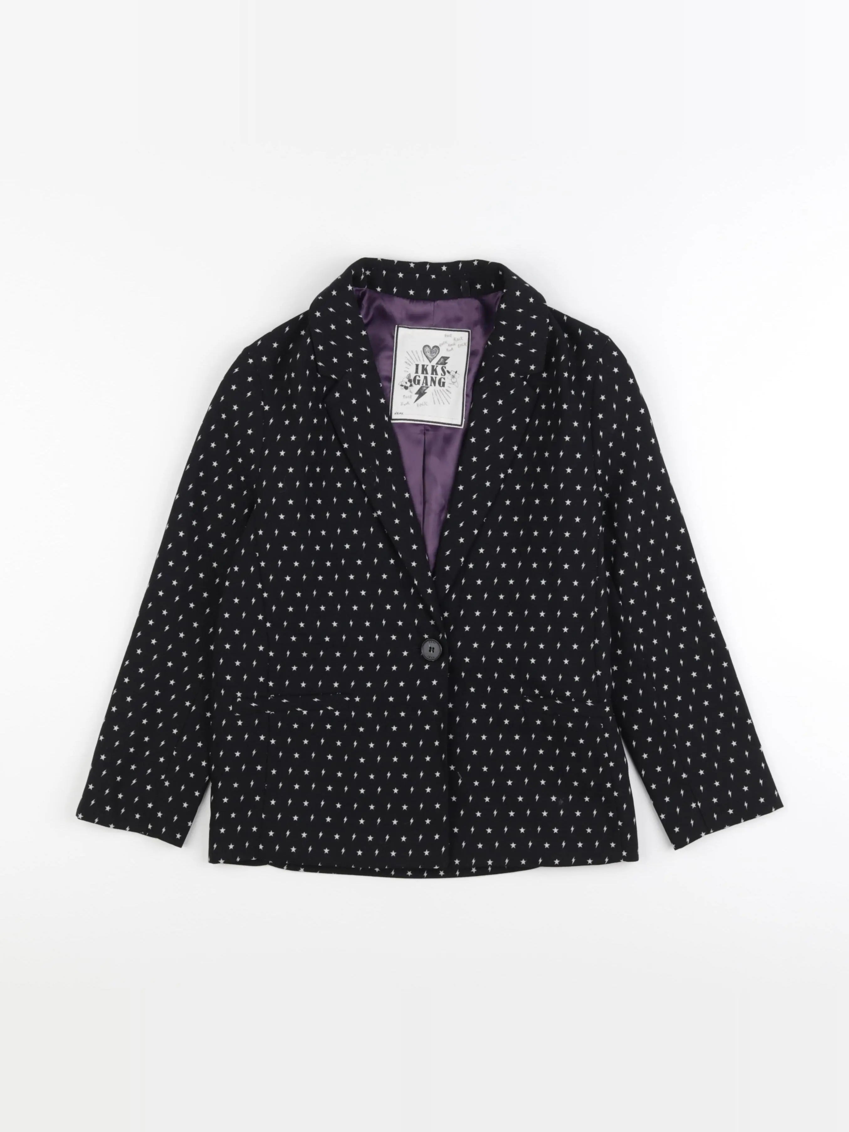 IKKS - veste noir - 8 ans