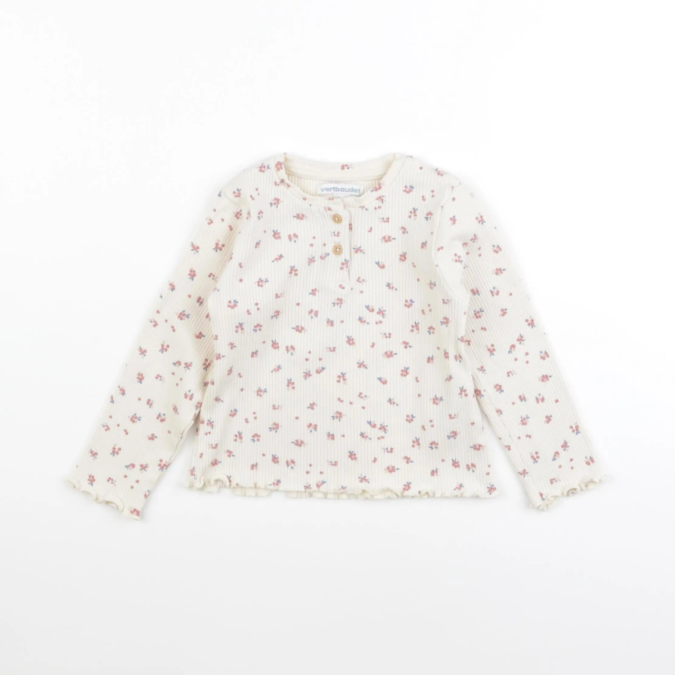 Vertbaudet - tee-shirt beige - 3 ans