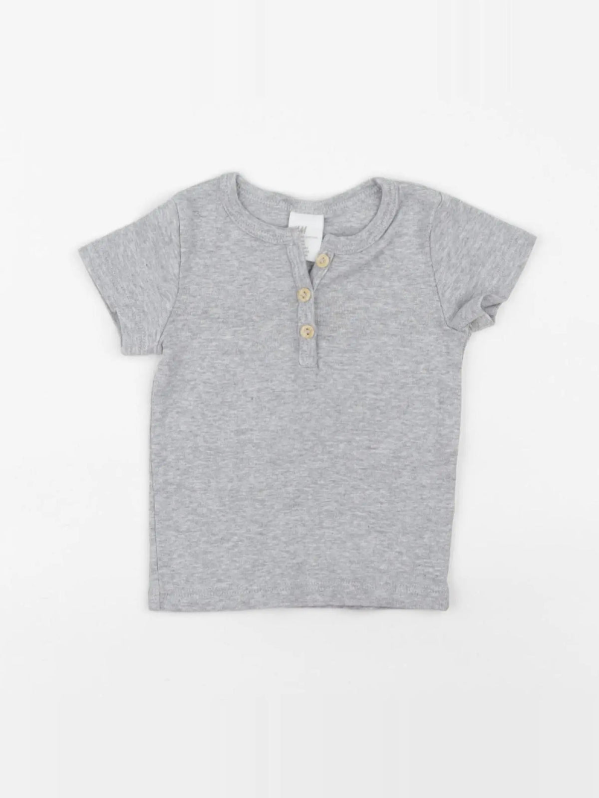H&M - tee-shirt gris - 3/6 mois