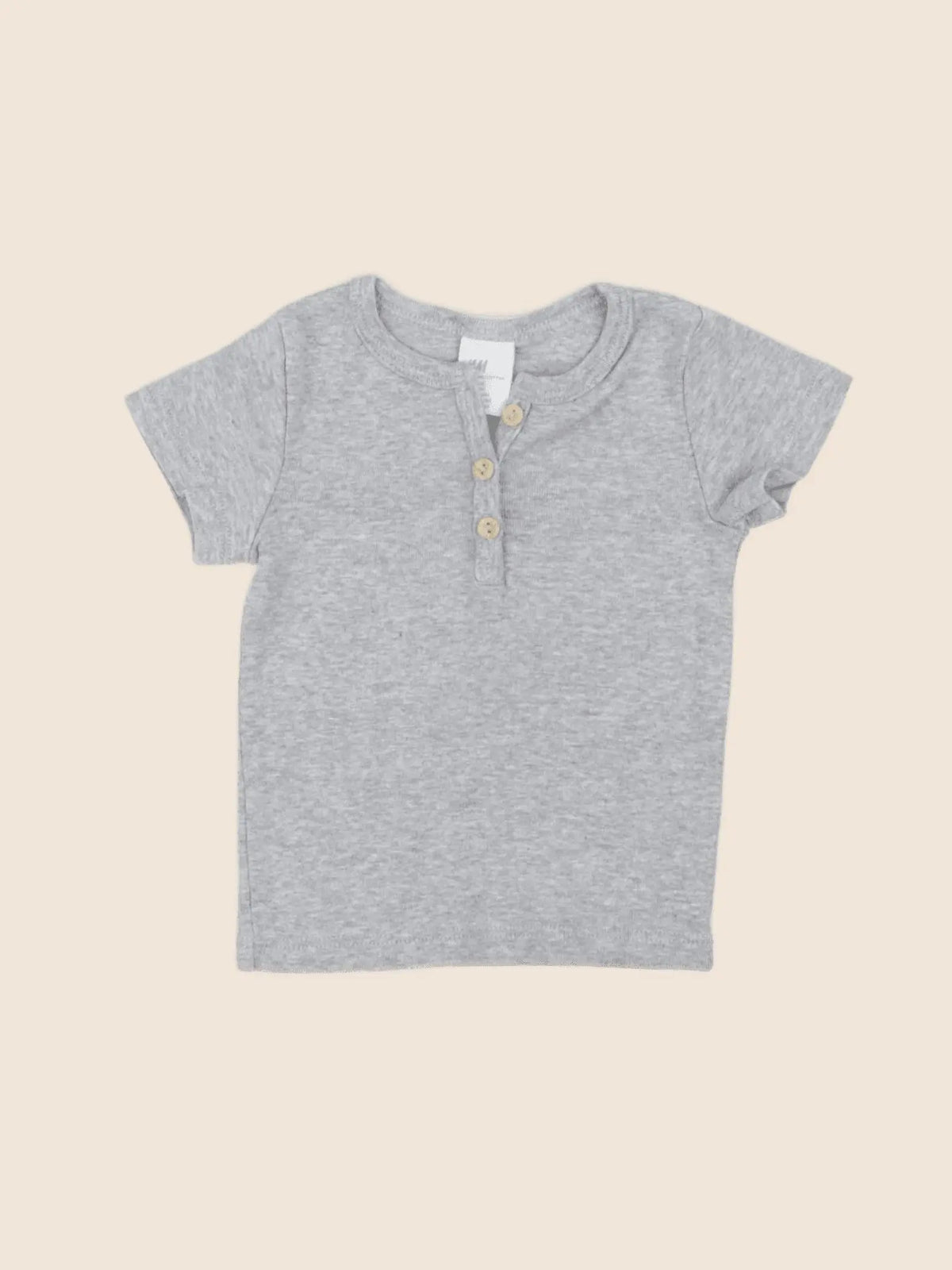 H&M - tee-shirt gris - 3/6 mois