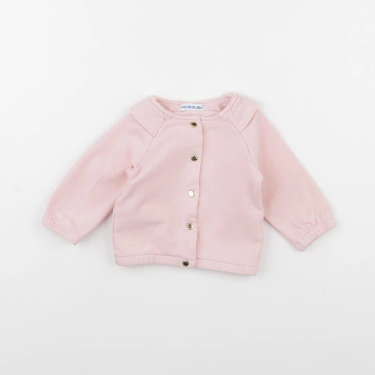 Vertbaudet - sweat rose - 6 mois