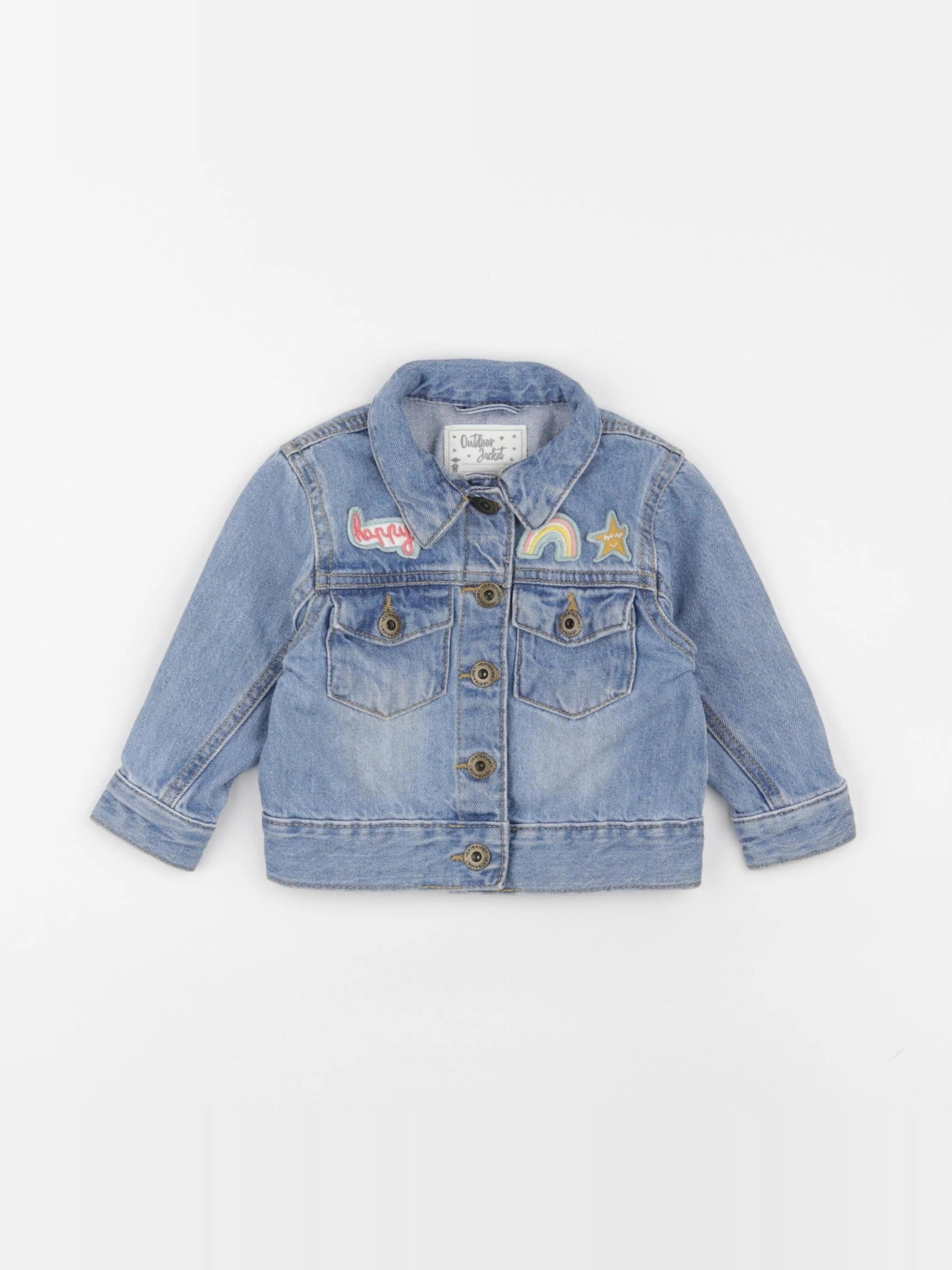 Vertbaudet - veste bleu - 18 mois