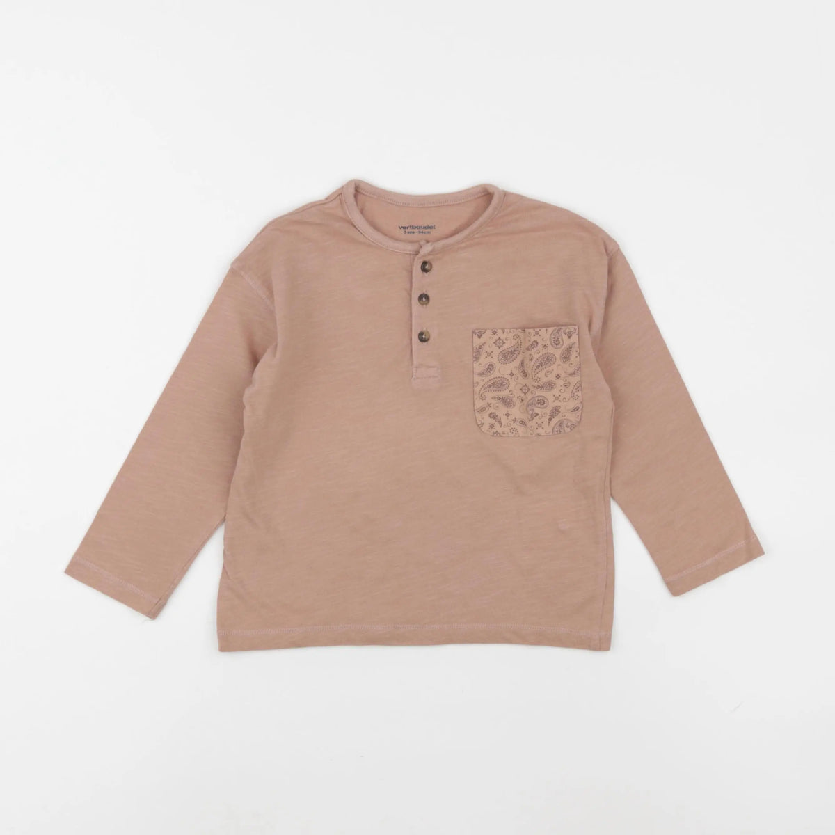 Vertbaudet - tee-shirt marron - 3 ans