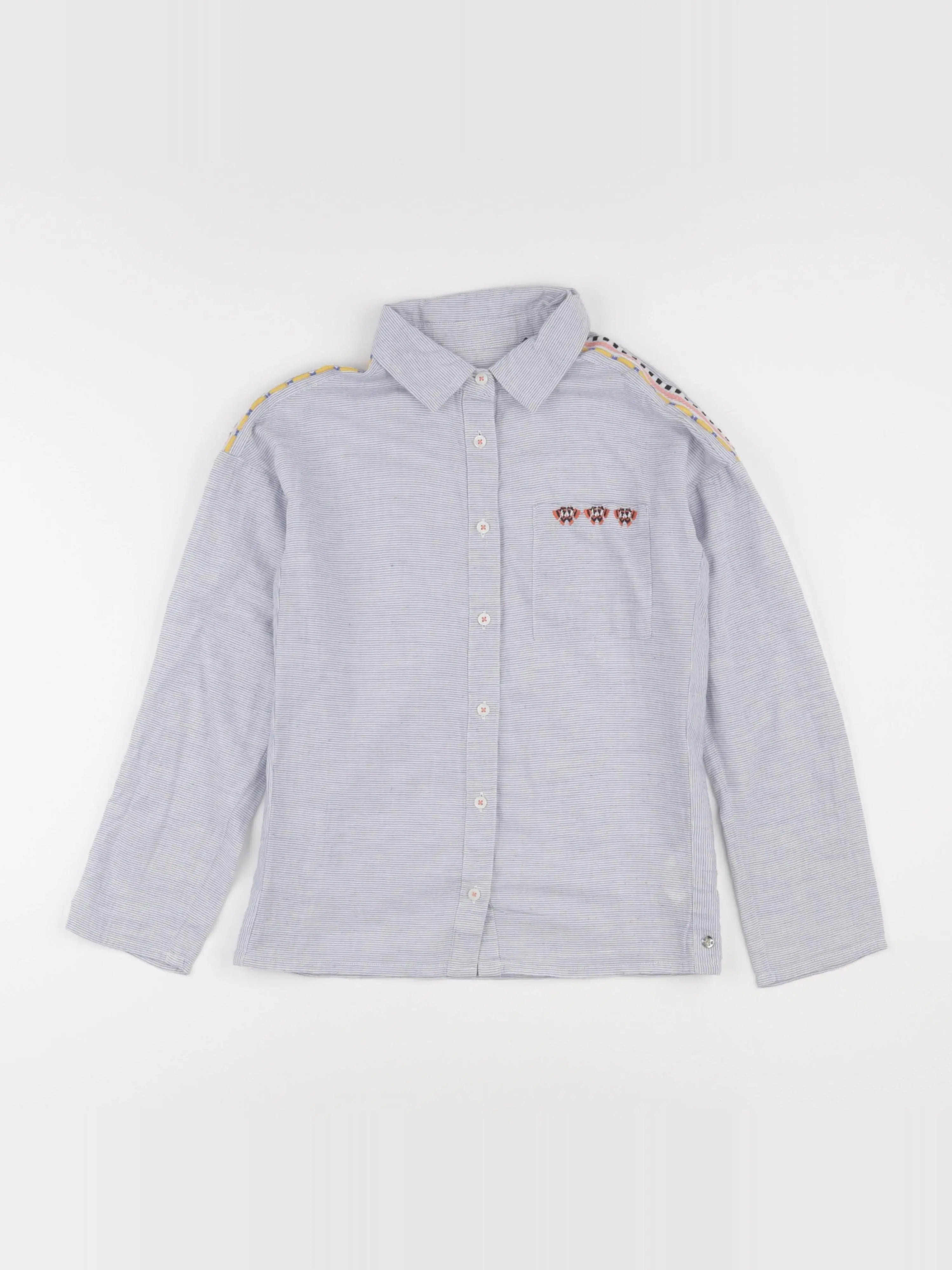 IKKS - blouse bleu - 10 ans