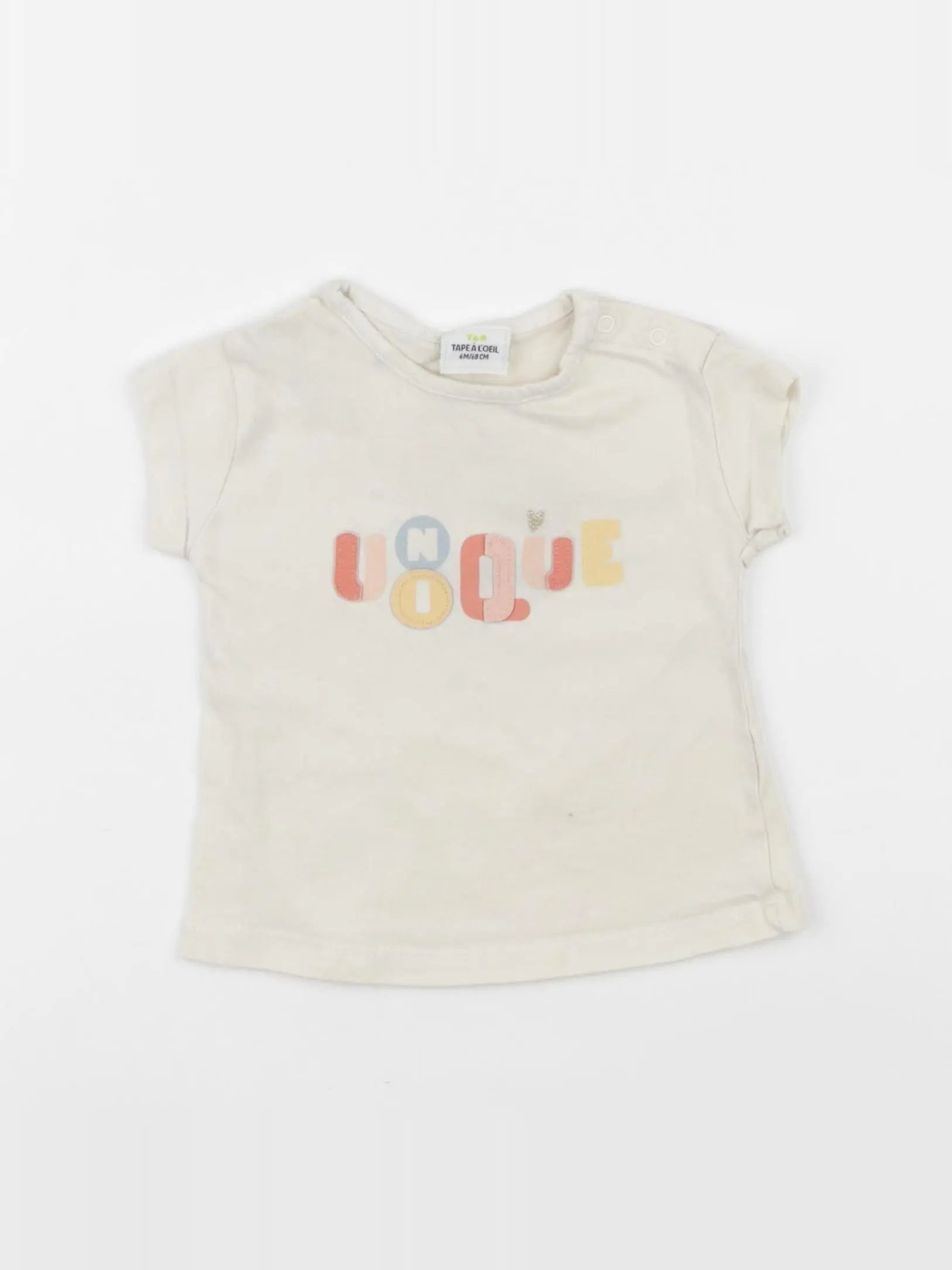 Tape à l'oeil - tee-shirt beige - 6 mois