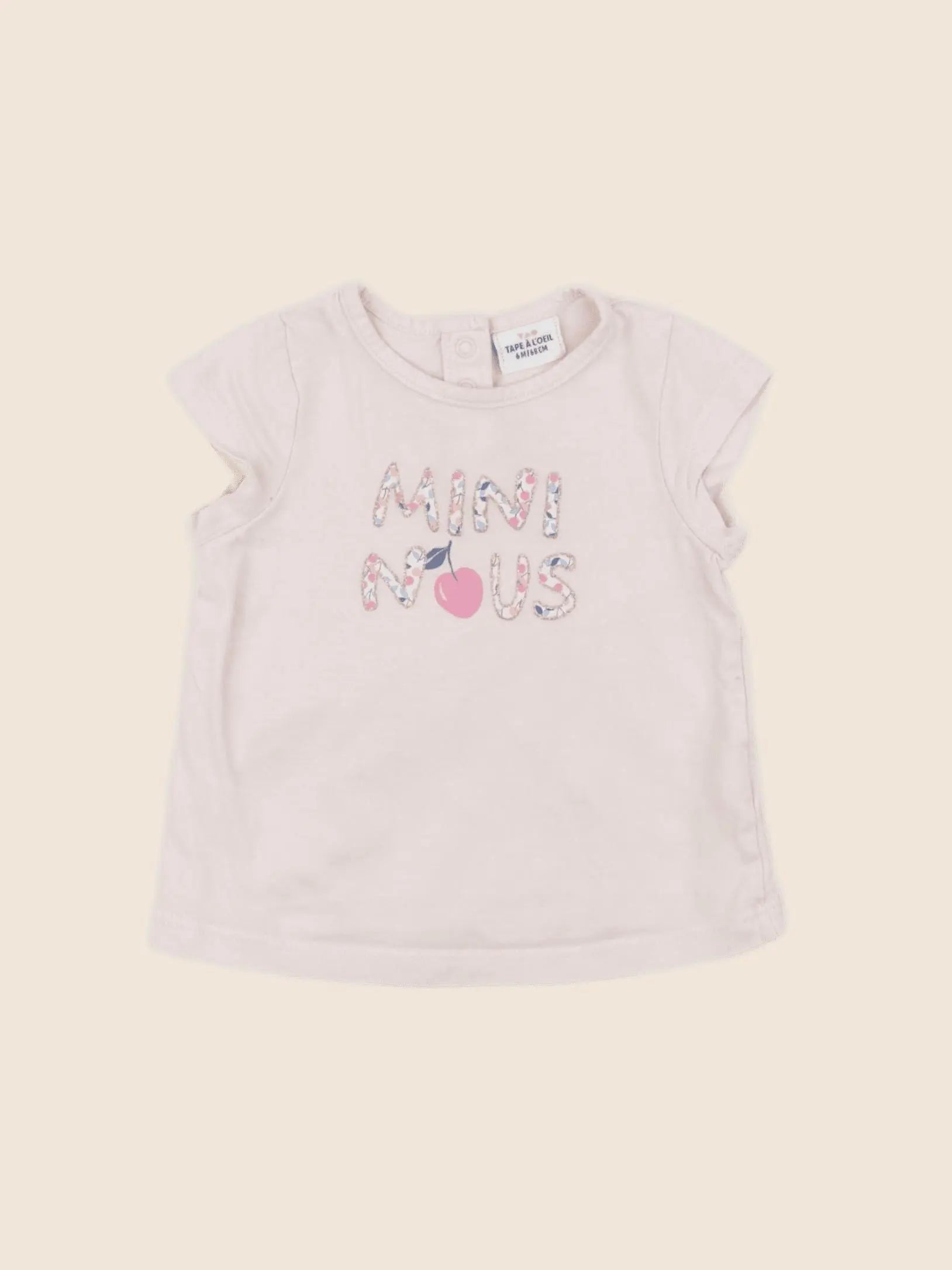 Tape à l'oeil - tee-shirt rose - 6 mois