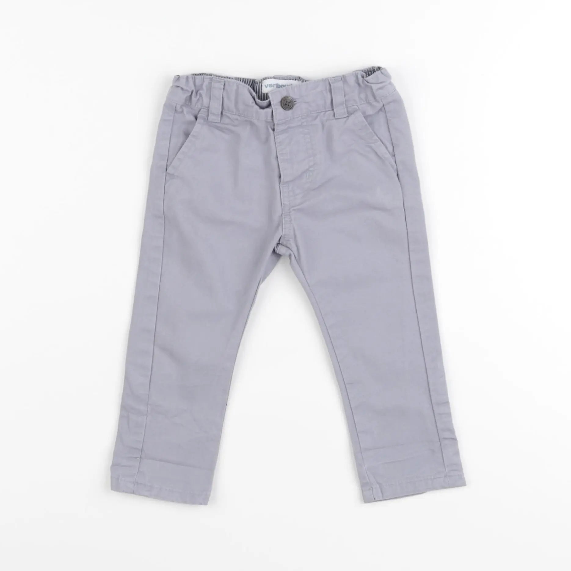 Vertbaudet - pantalon gris - 6 mois