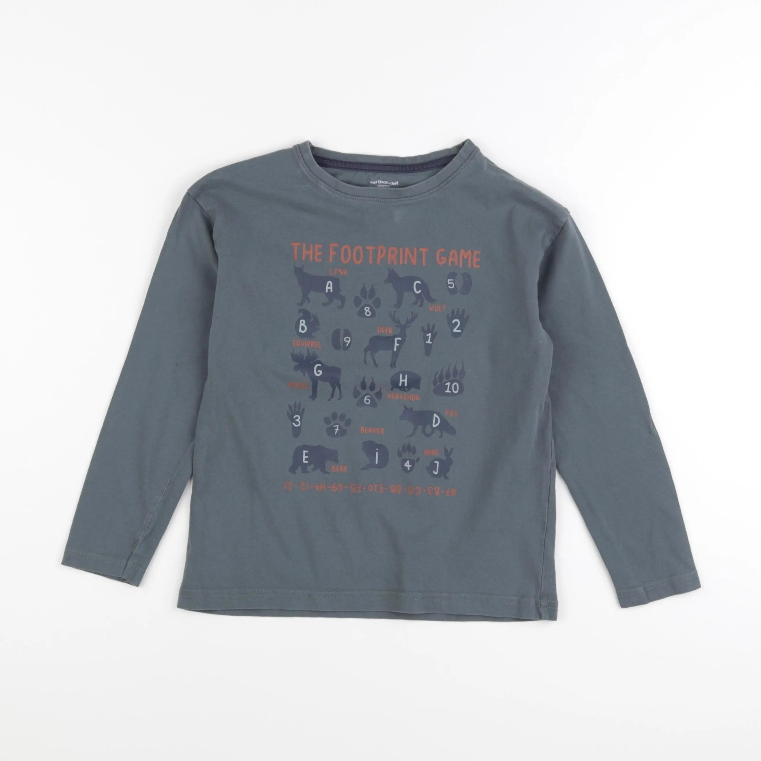 Vertbaudet - tee-shirt bleu - 8 ans