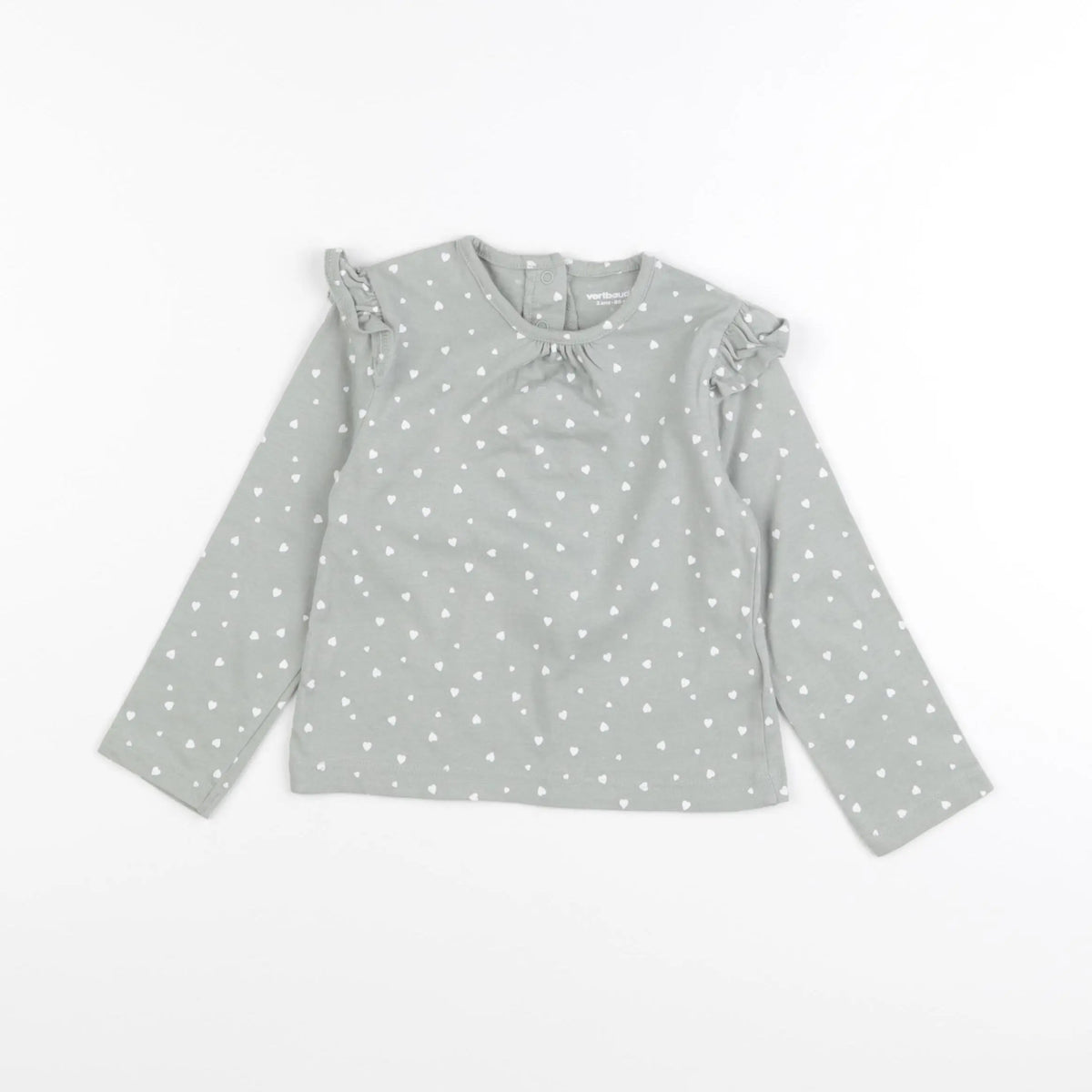 Vertbaudet - tee-shirt vert - 2 ans