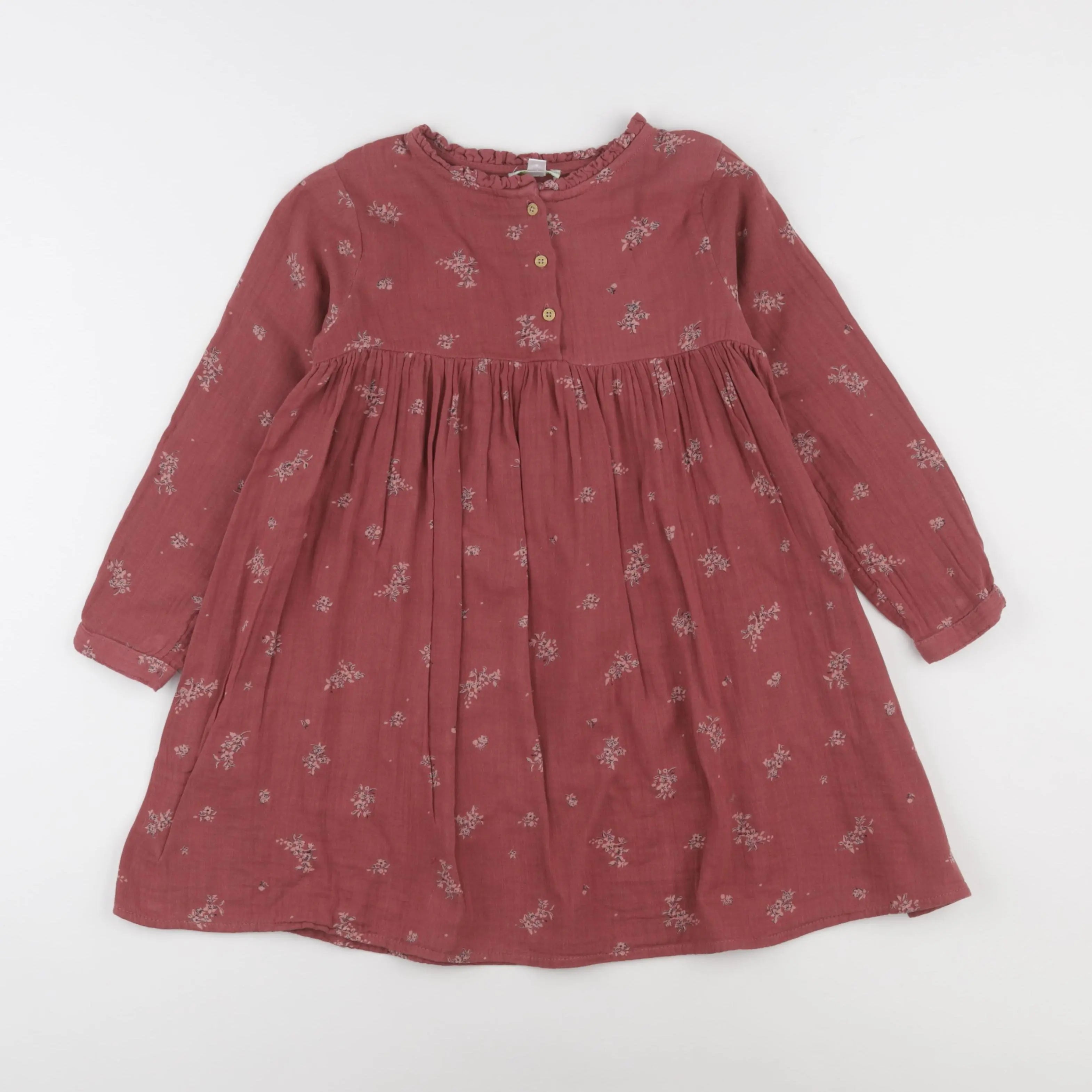 Vertbaudet - robe rose - 6 ans