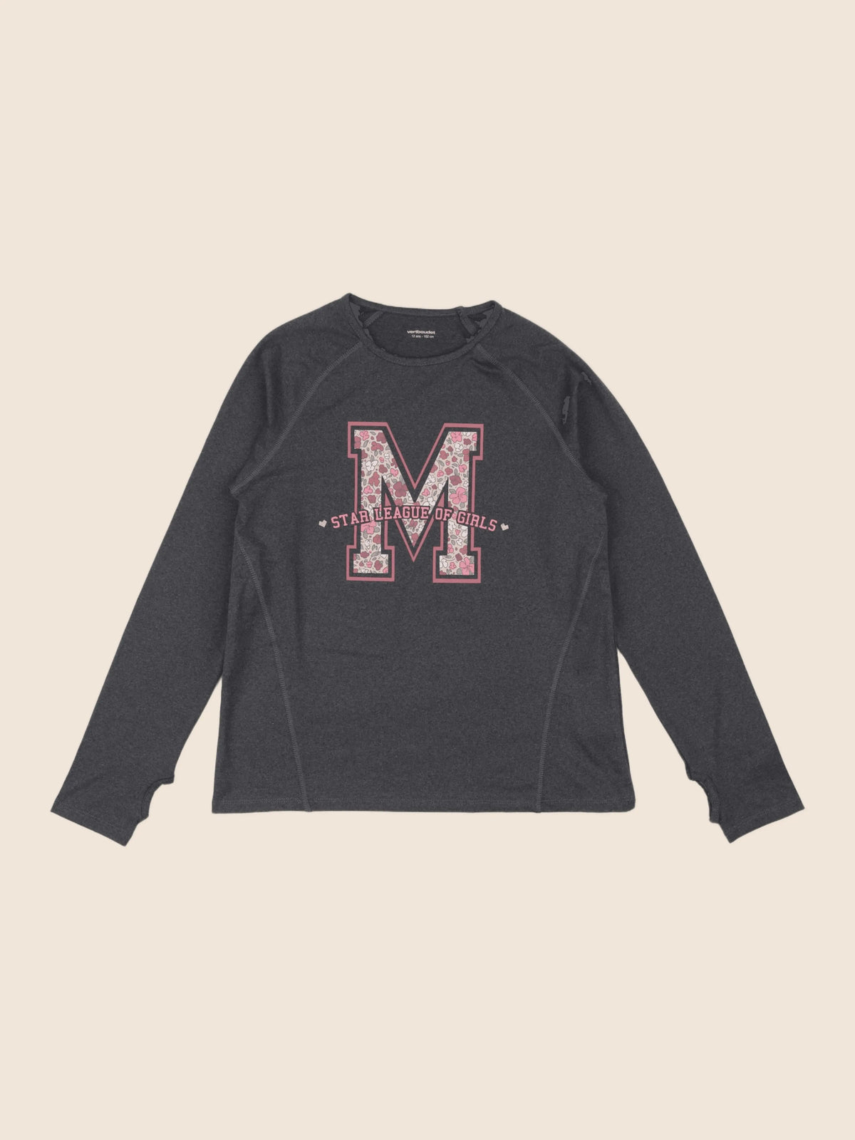 Vertbaudet - tee-shirt de sport gris - 12 ans