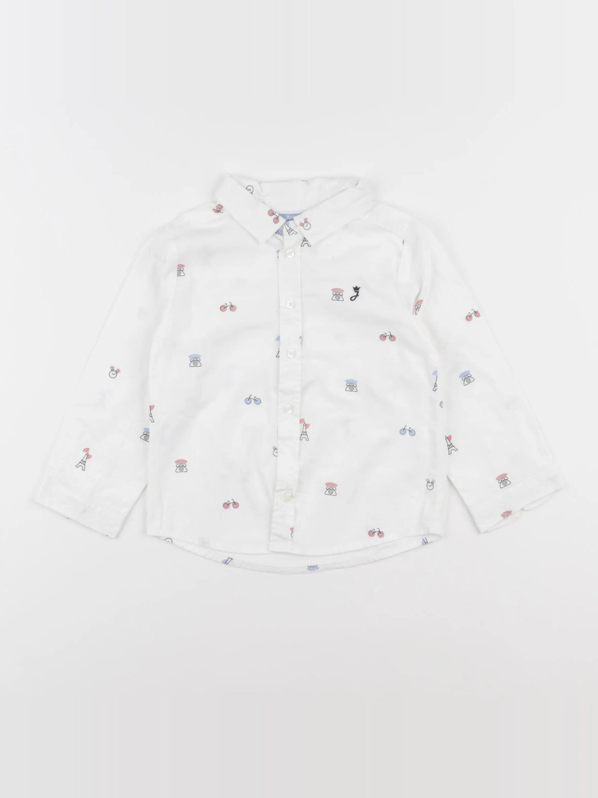 Jacadi - chemise blanc - 24 mois