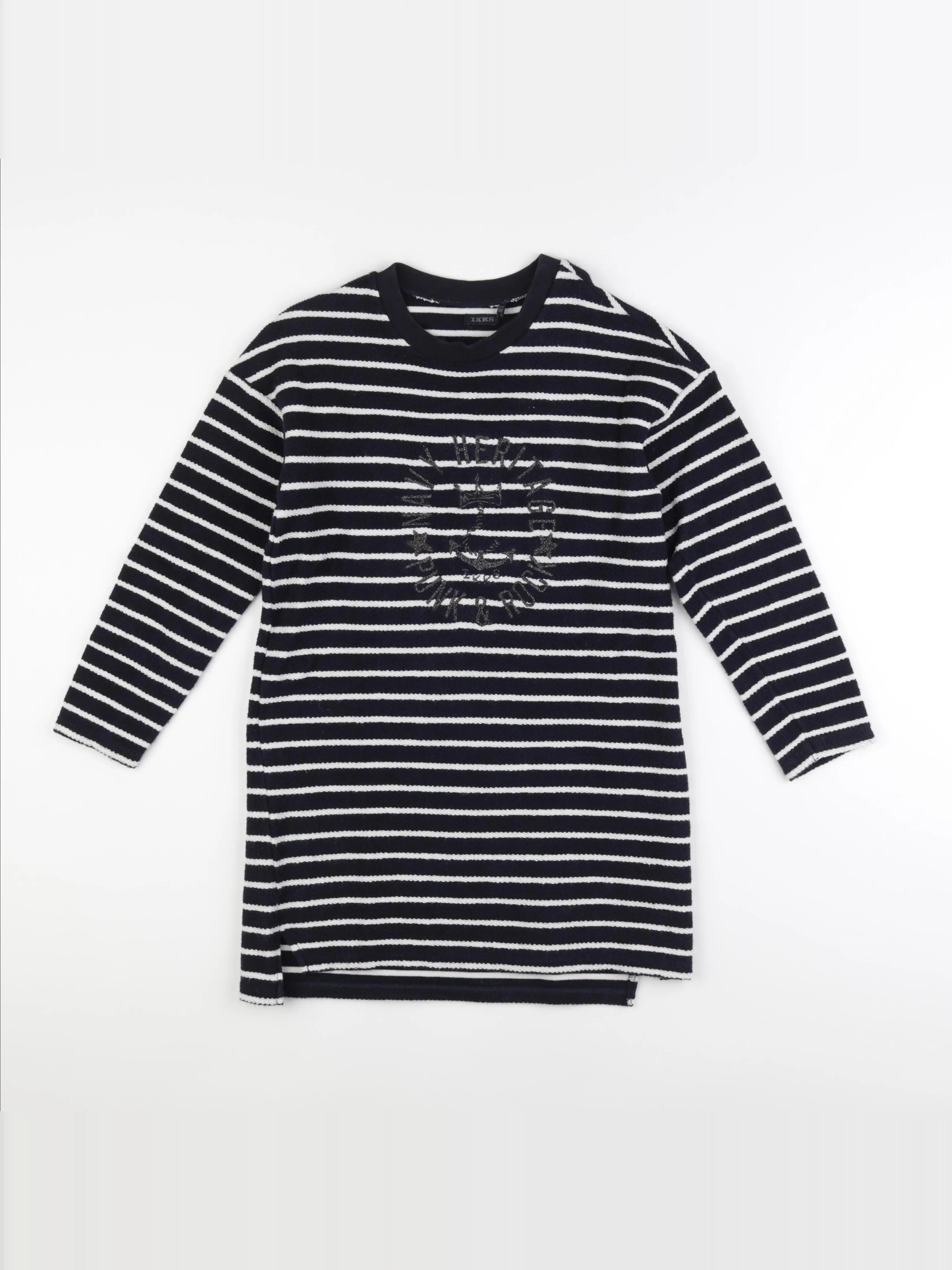 IKKS - robe bleu, blanc - 10 ans