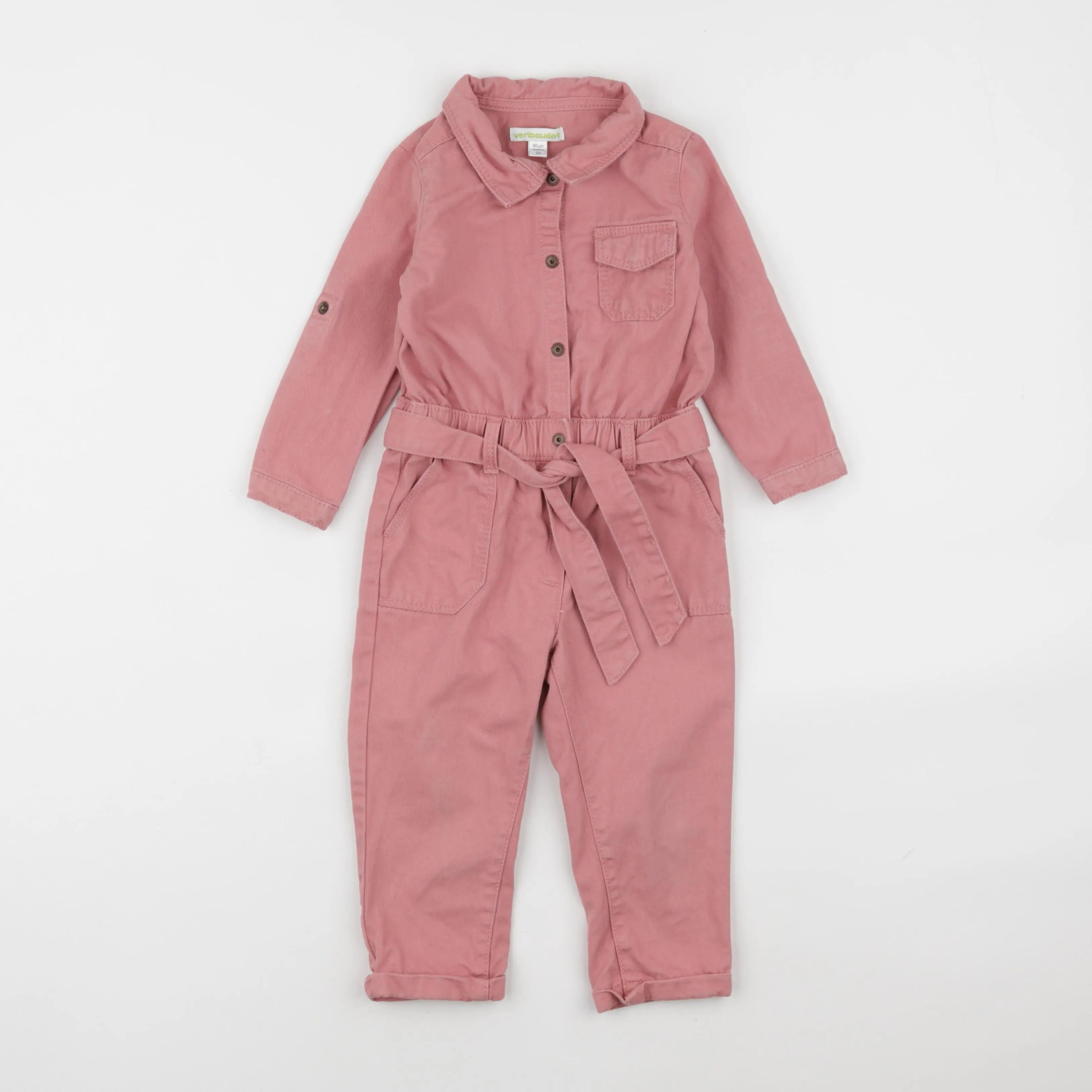 Vertbaudet - combinaison rose - 2 ans