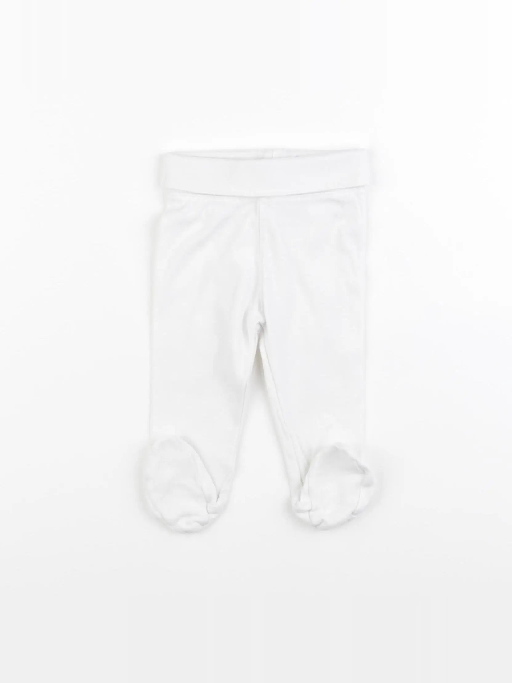 H&M - legging blanc - 3/6 mois