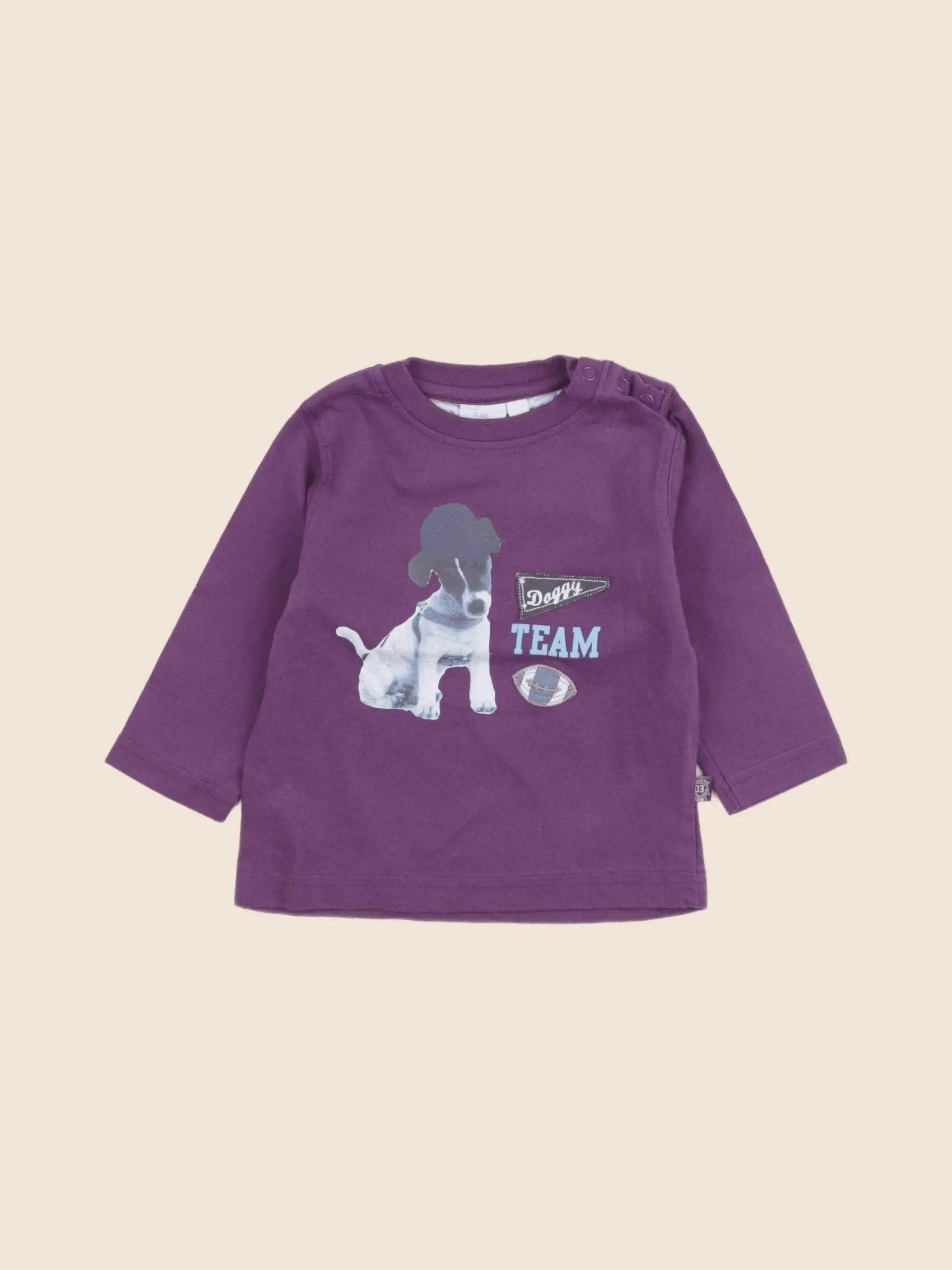 Cadet Rousselle - tee-shirt violet - 6 mois