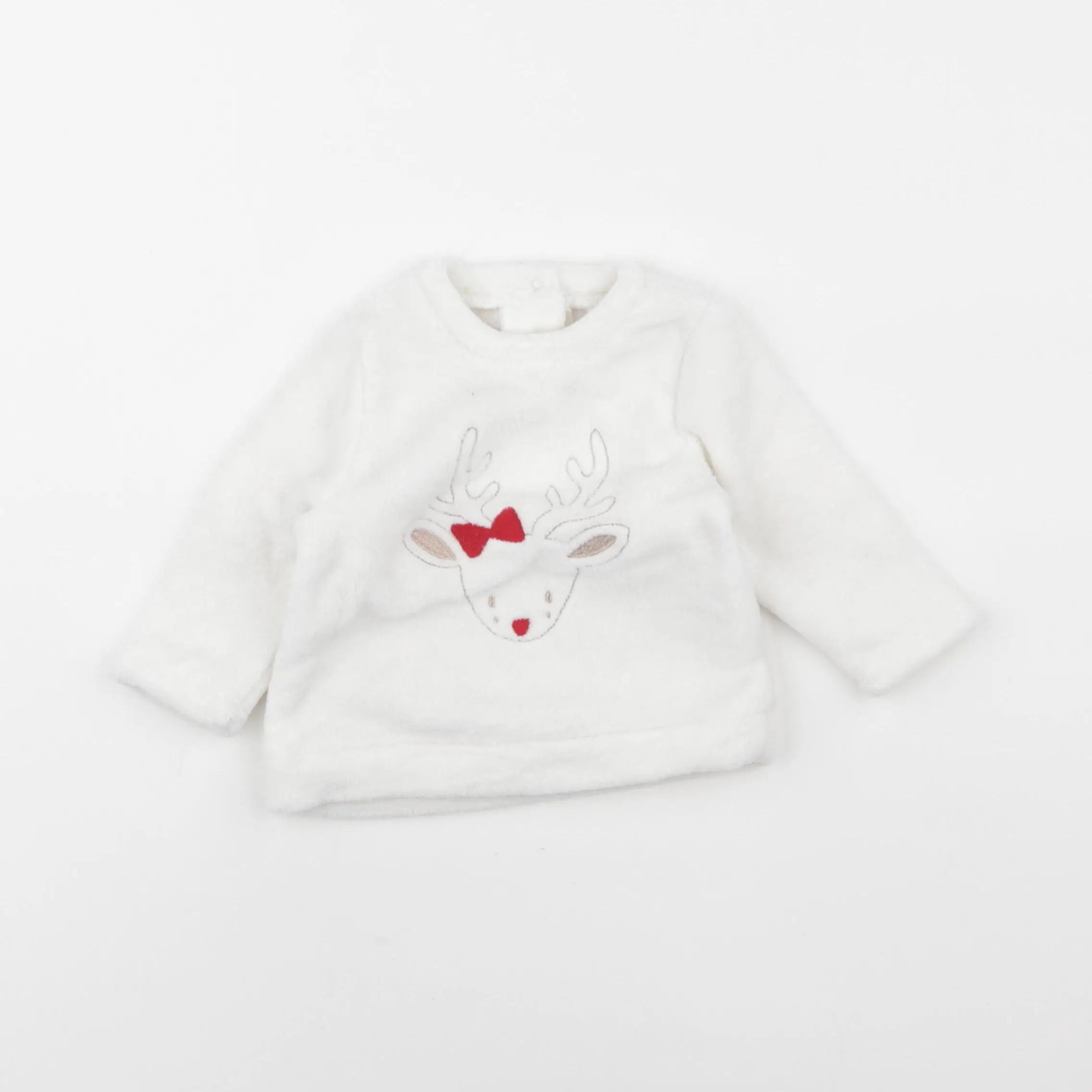 Vertbaudet - polaire blanc - 6 mois