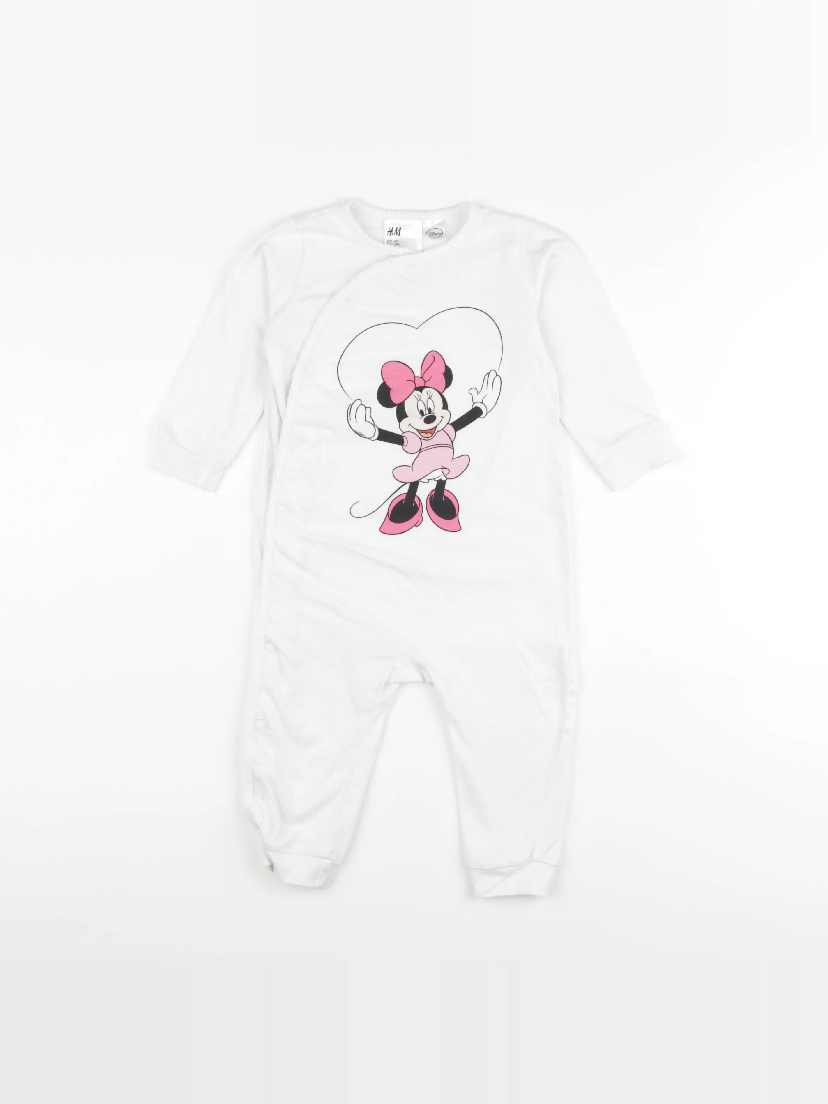 H&M - pyjama coton blanc - 9/12 mois