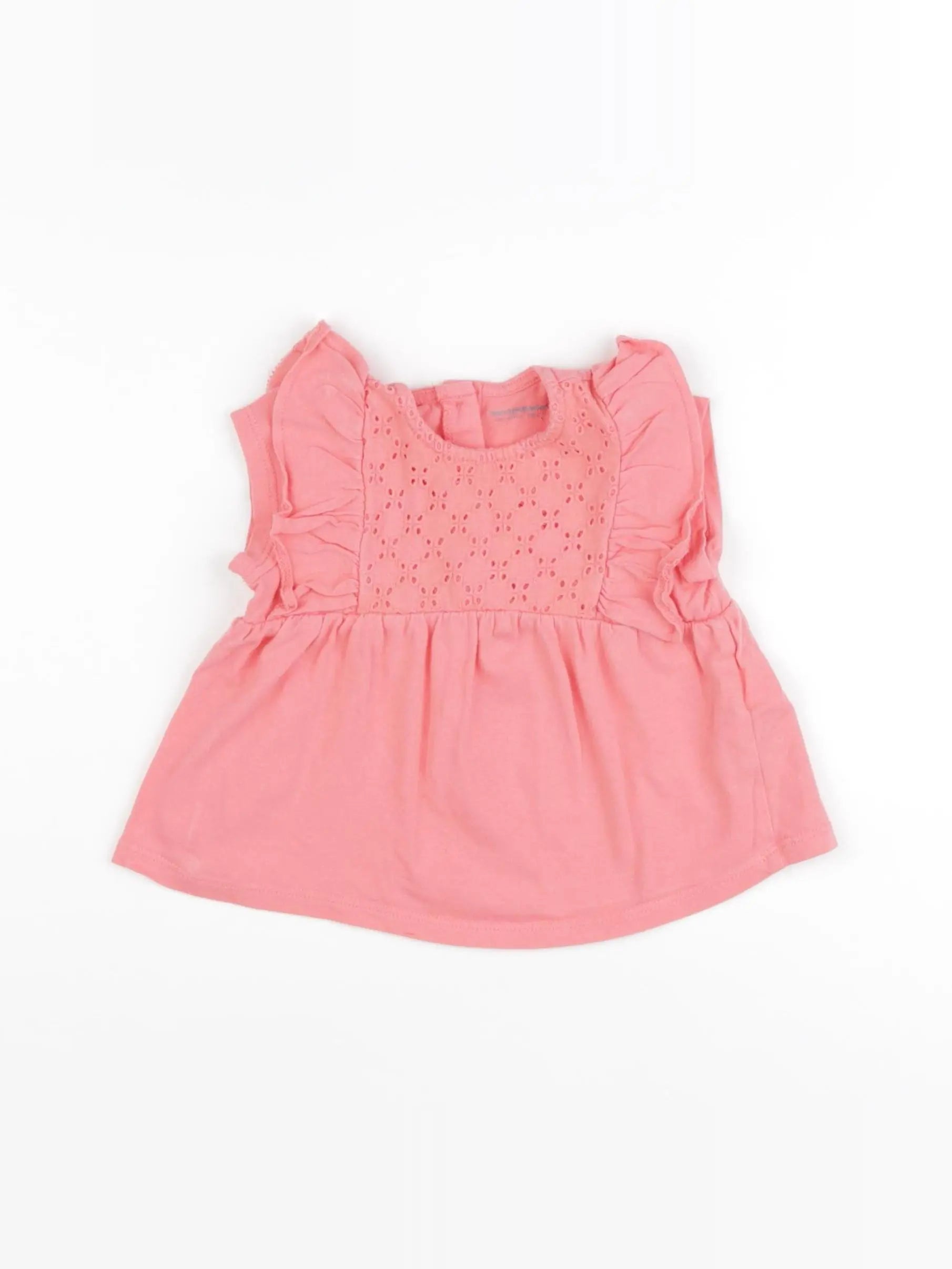 Vertbaudet - tee-shirt rose - 12 mois