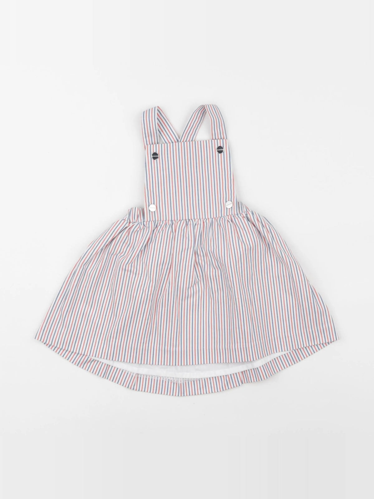 Jacadi - robe blanc, bleu, orange - 18 mois