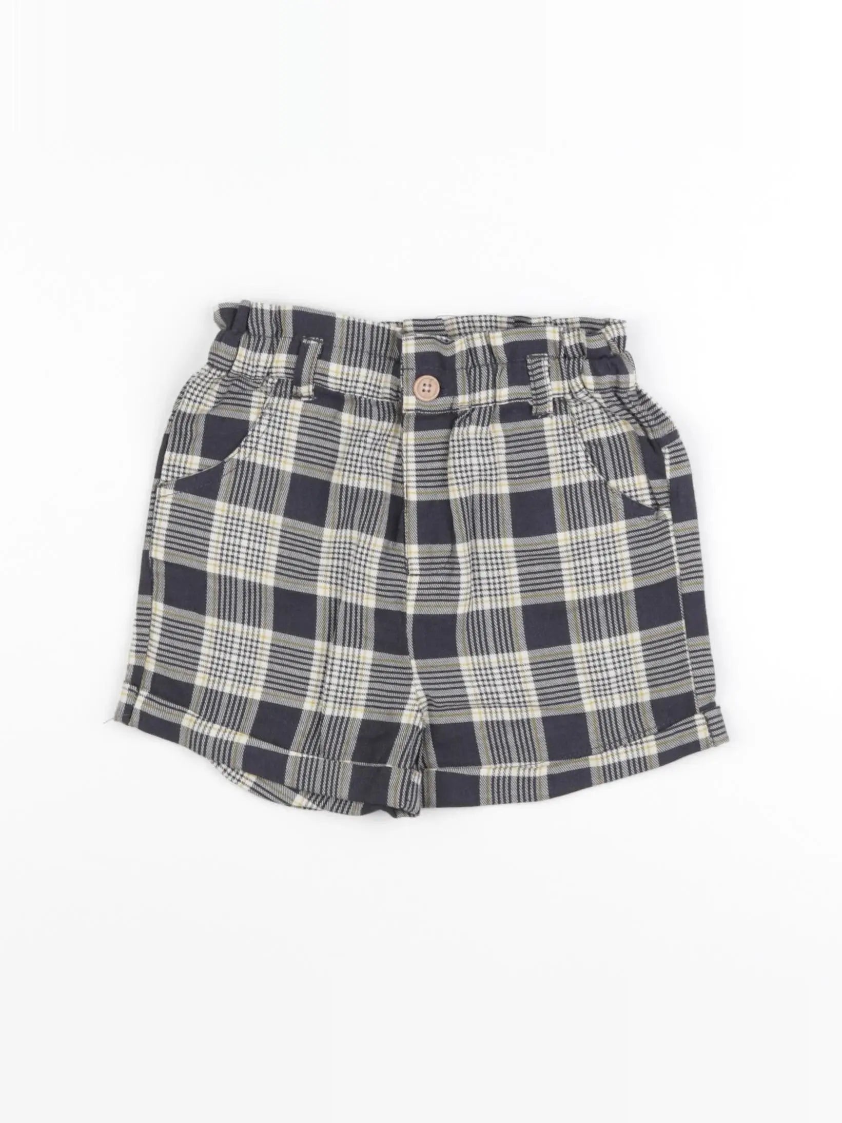 Vertbaudet - short gris, jaune - 24 mois