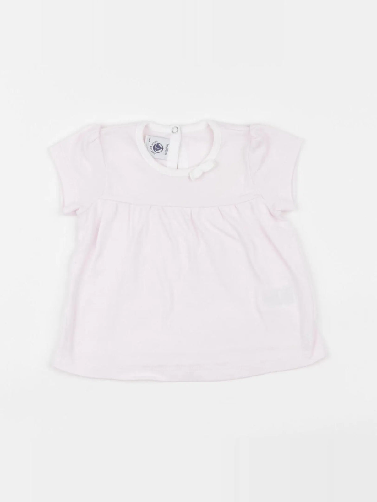 Petit Bateau - tee-shirt rose - 6 mois
