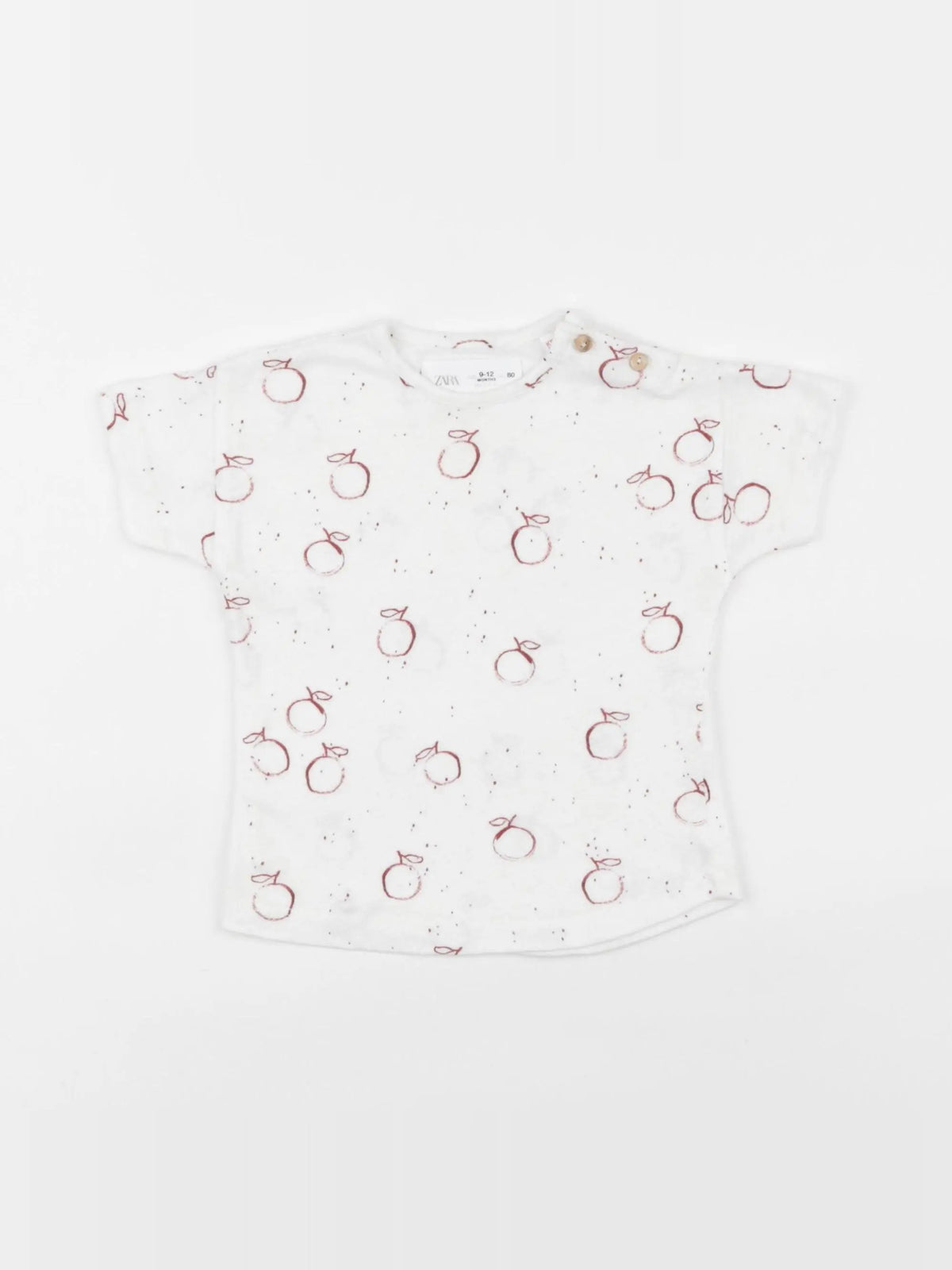 Zara - tee-shirt rouge - 9/12 mois