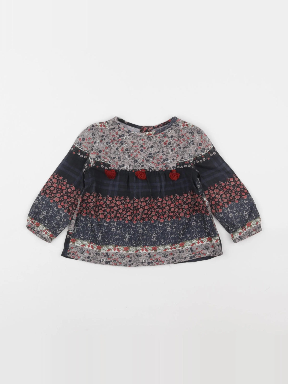 Zara - blouse multicolore - 9/12 mois