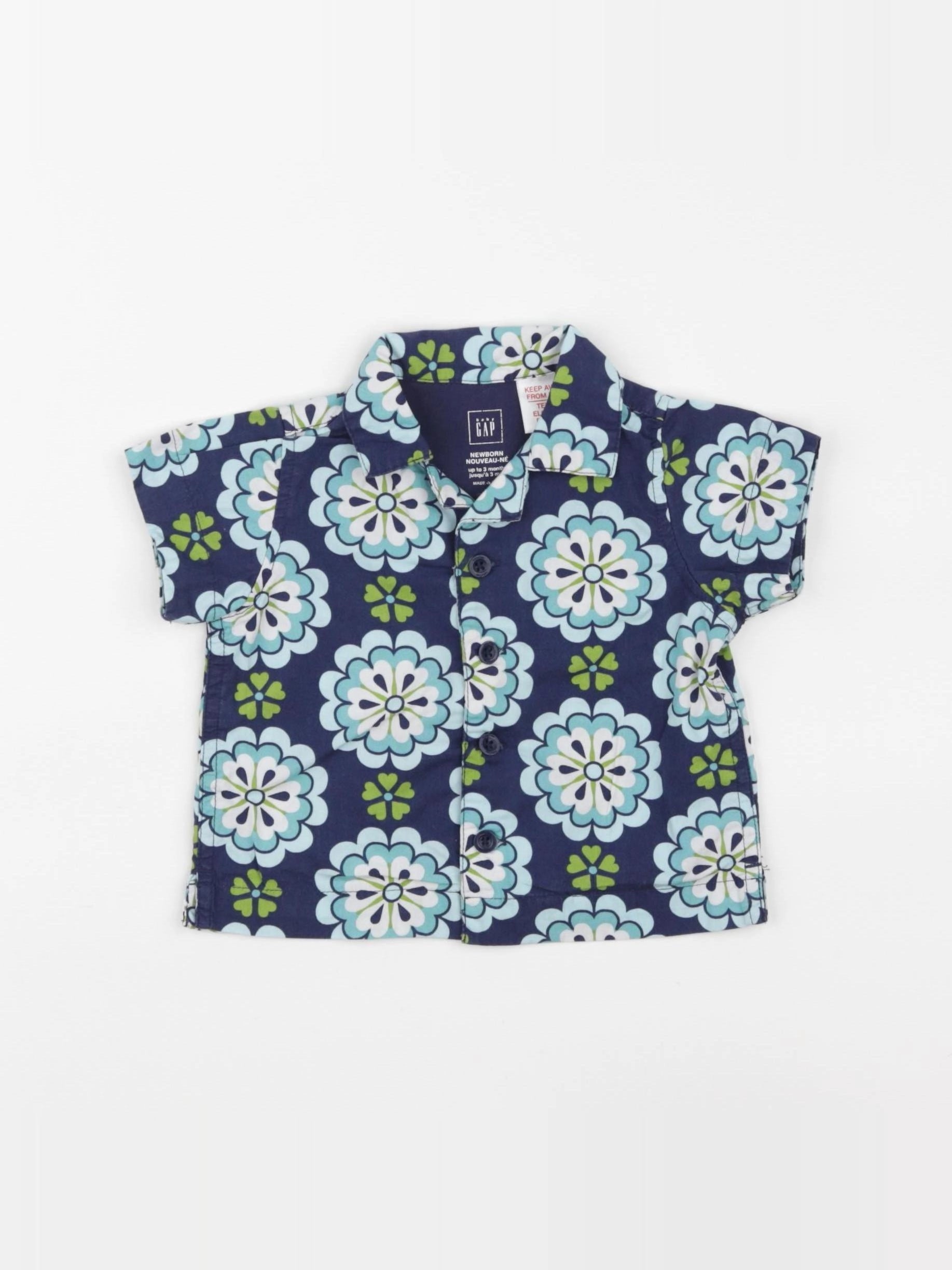 GAP - chemise bleu - 3 mois