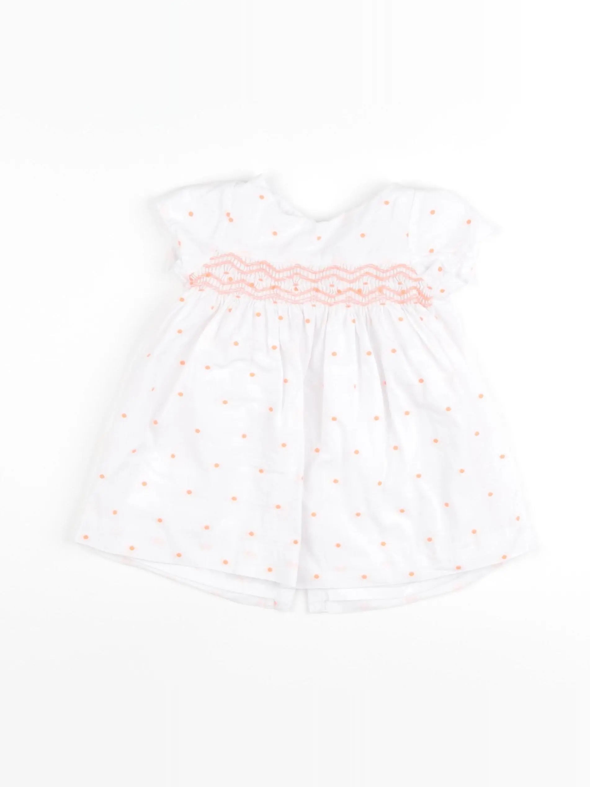Jacadi - robe orange - 6 mois